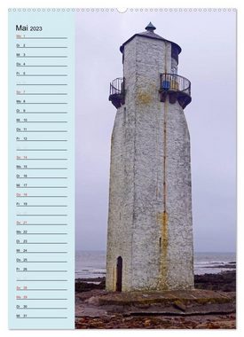 CALVENDO Wandkalender Leuchttürme - Geburtstagskalender (Premium, hochwertiger DIN A2 Wandkalender 2023, Kunstdruck in Hochglanz)