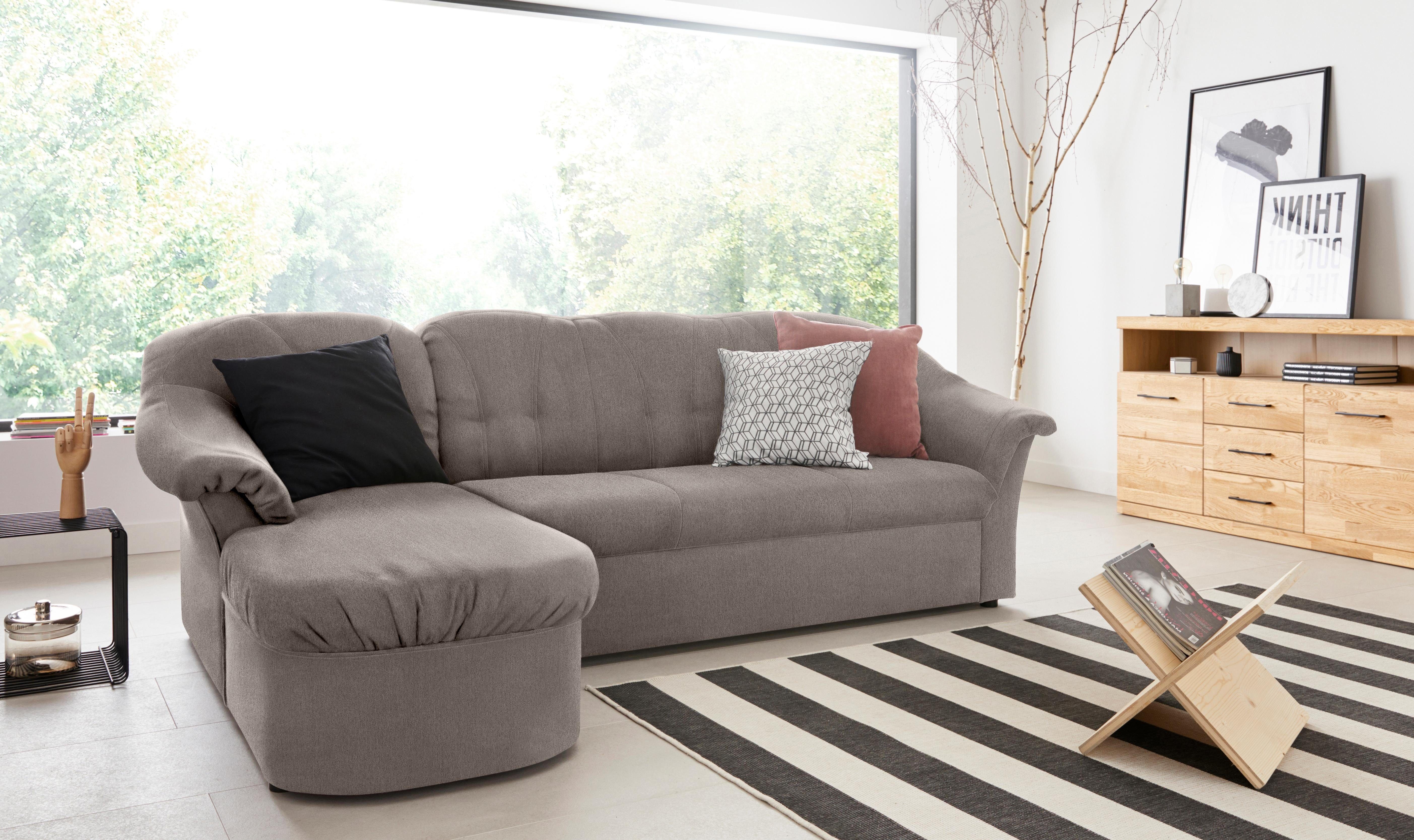 DOMO collection Ecksofa Pegnitz, elegante Rückensteppung, günstig online kaufen