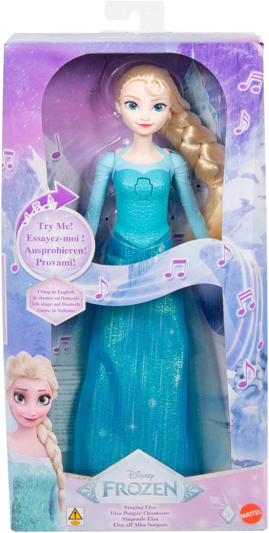 Mattel® Anziehpuppe Disney Die Eiskönigin Singende Puppe Elsa "Wo noch niemand war"