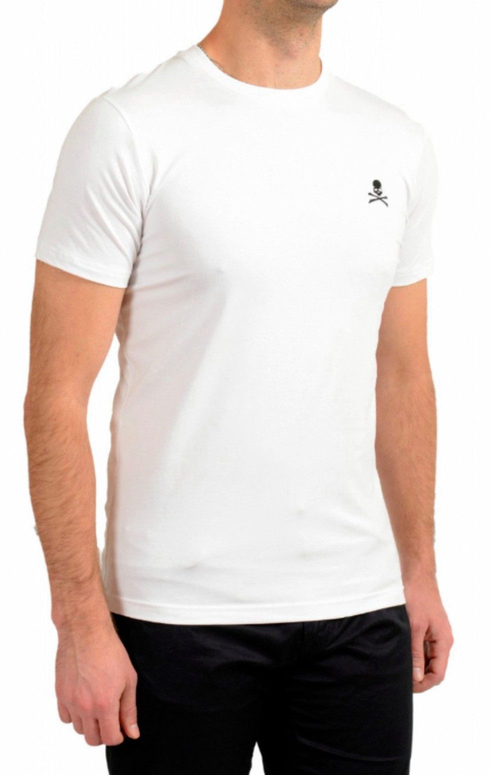 PHILIPP PLEIN T-Shirt Herren Slim FIt Totenkopf-Logo Shirt verpackt in eine günstig online kaufen