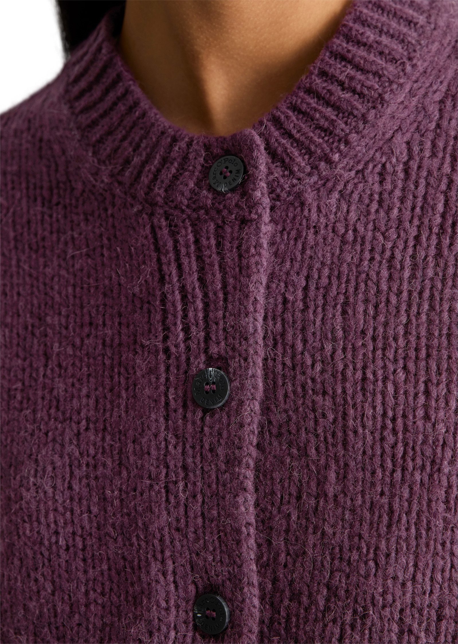 Marc O'Polo DENIM Strickweste aus kuscheligem Schurwolle-Alpaka-Mix – Bild 4 von 5