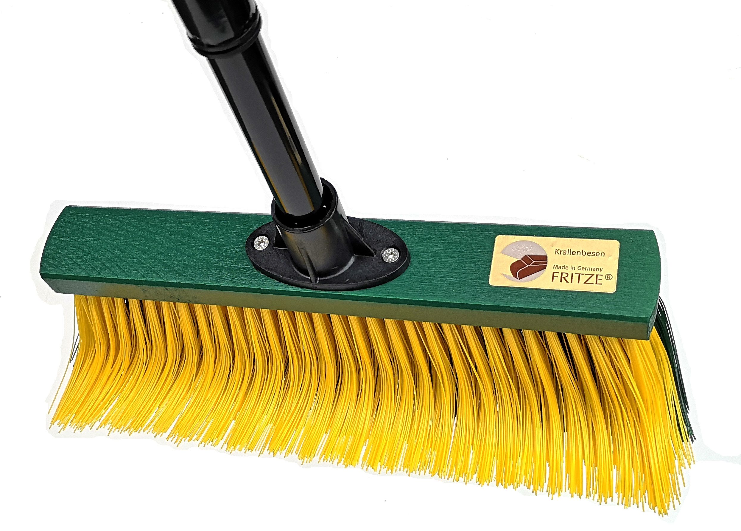 Fritze® Straßenbesen Krallenbesen Hof & Garten 35 cm - Stiel 150 cm, Alle Außenbereiche