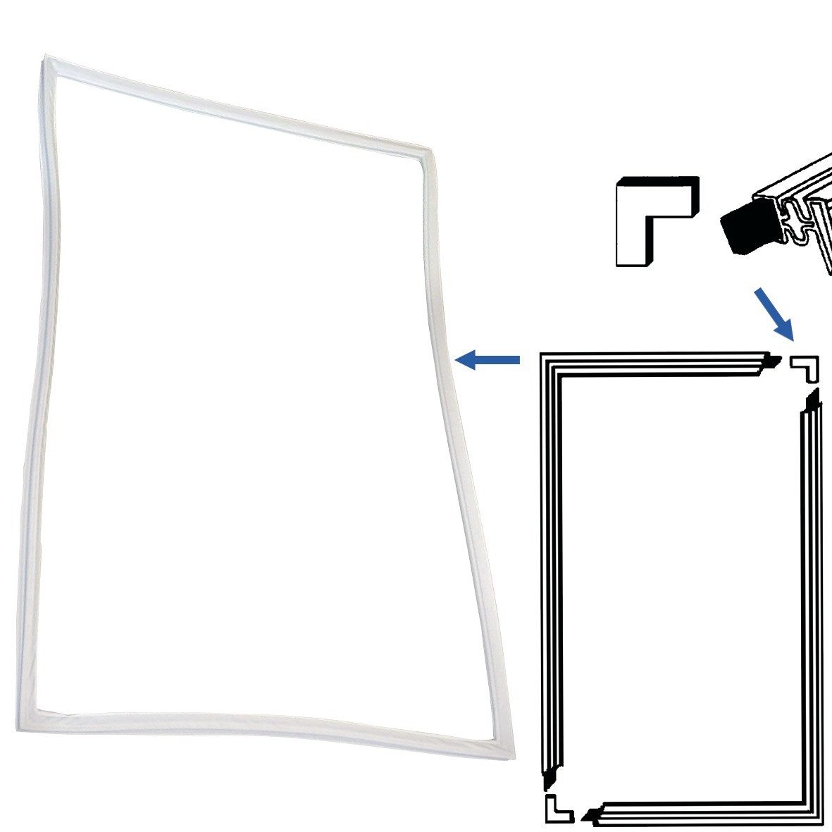 easyPART Dichtlippe wie EUROPART 10004287 UNIVERSAL Türdichtung, Kühlschran günstig online kaufen