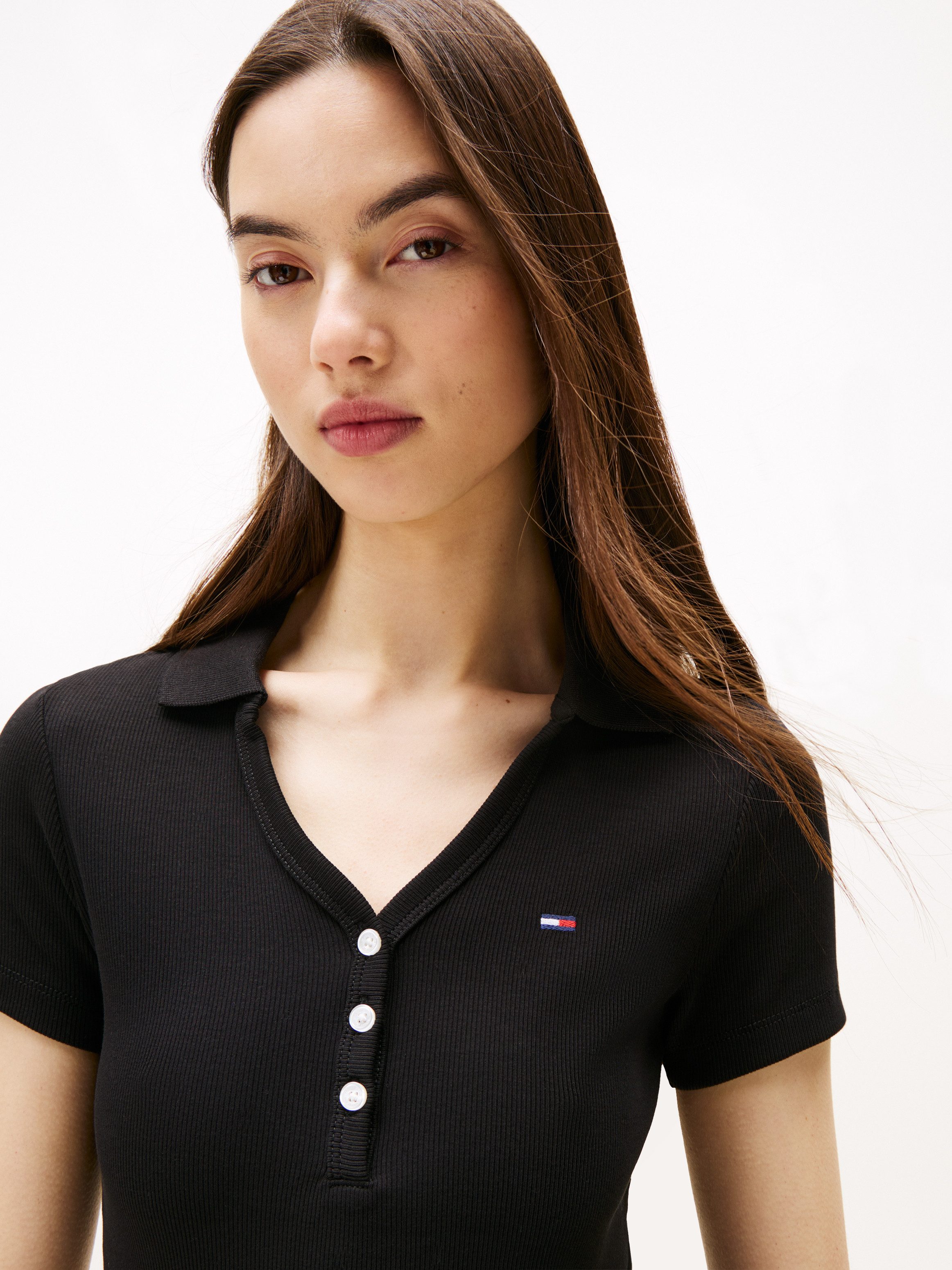 Tommy Jeans Polokleid TJW F&F RIB günstig online kaufen