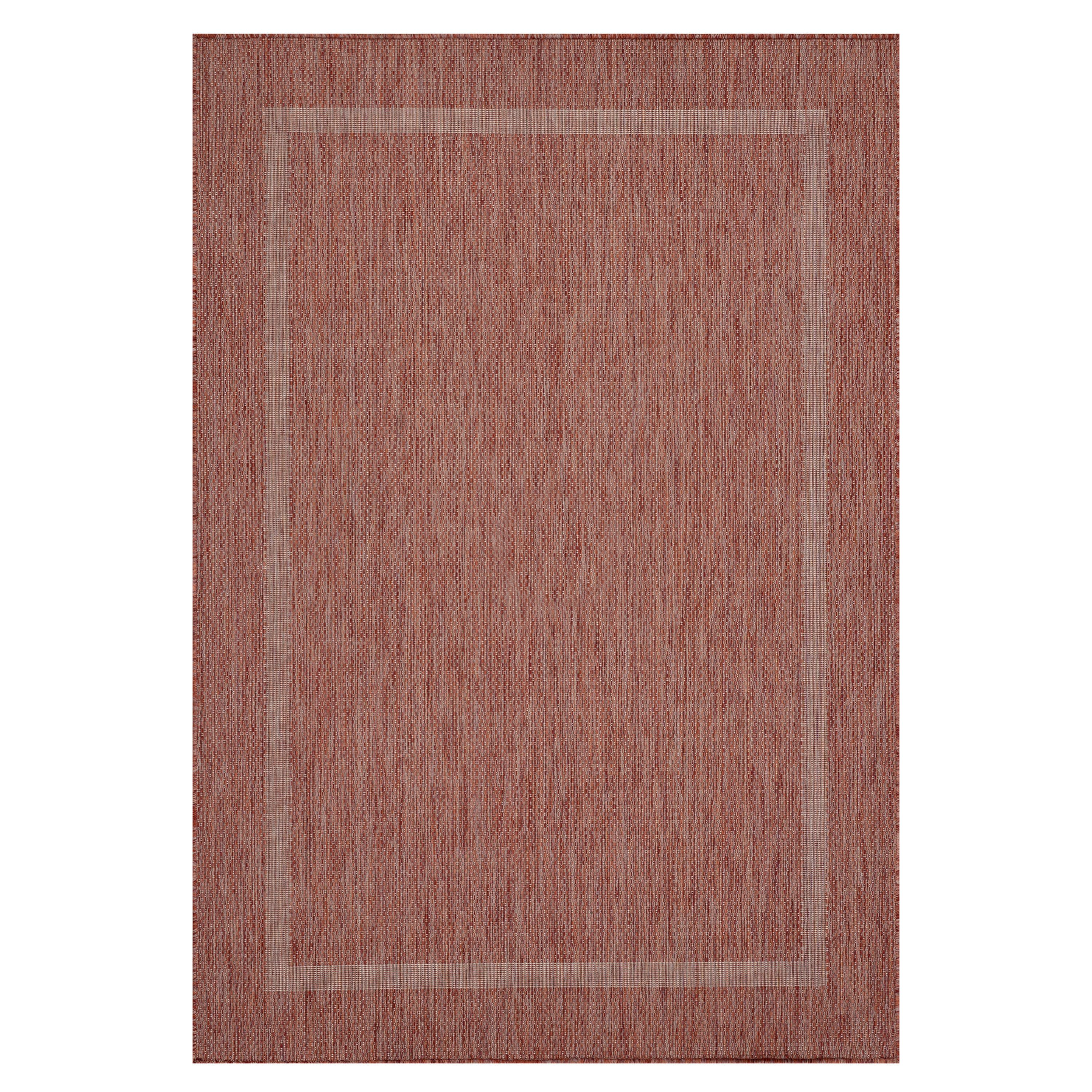 Teppium Teppich Unicolor - Einfarbig, Rechteckig, Höhe: 5 mm, Teppich Wetterfest Balkon Küchenteppich Flachgewebe Sisaloptik