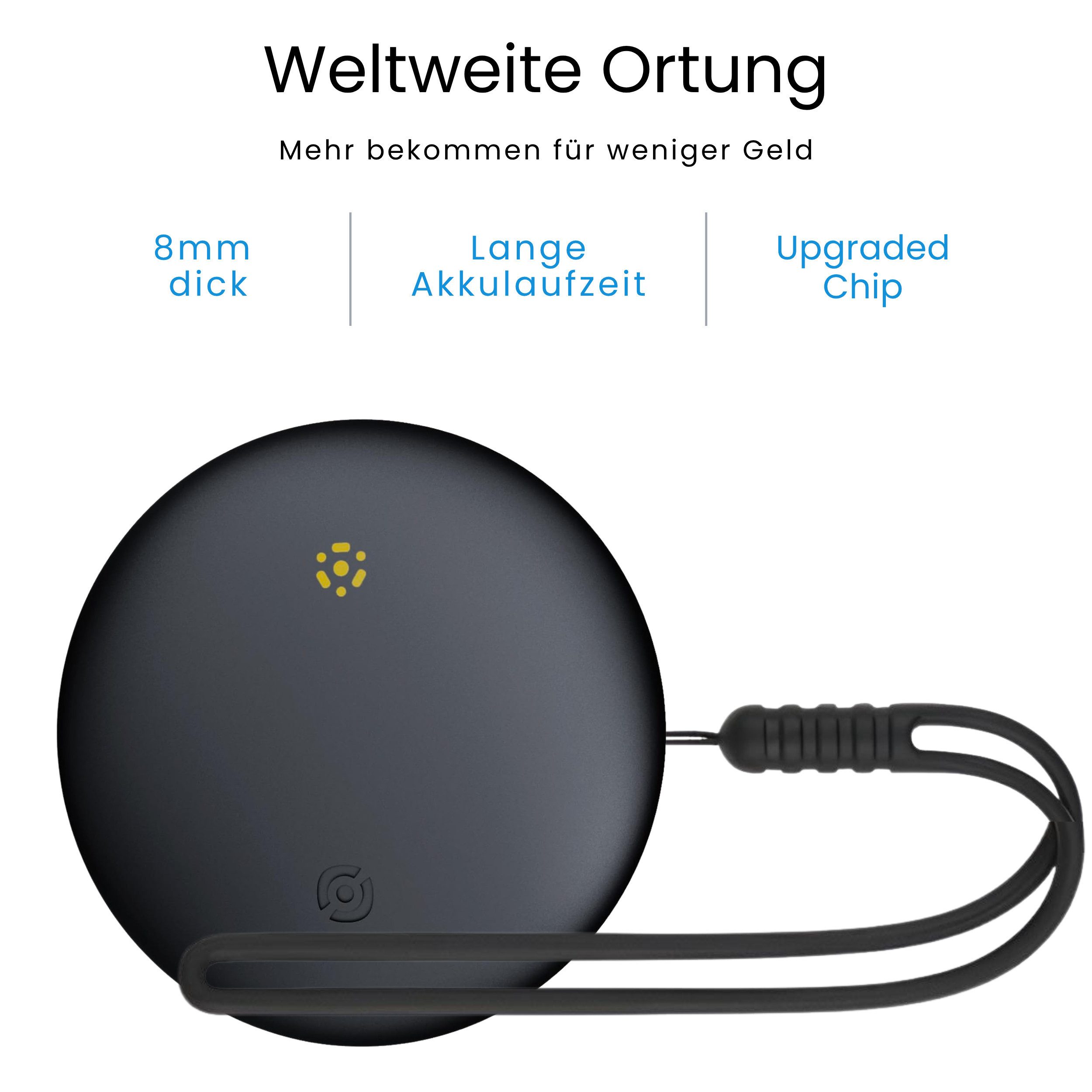 S&T Design GPS Tracker Smart Tag AirTag alternative für Android Schlüsselfinder GPS-Tracker (Weltweit Wasserdicht Bluetooth Key Finder Tasche/Koffer/Brieftasche)