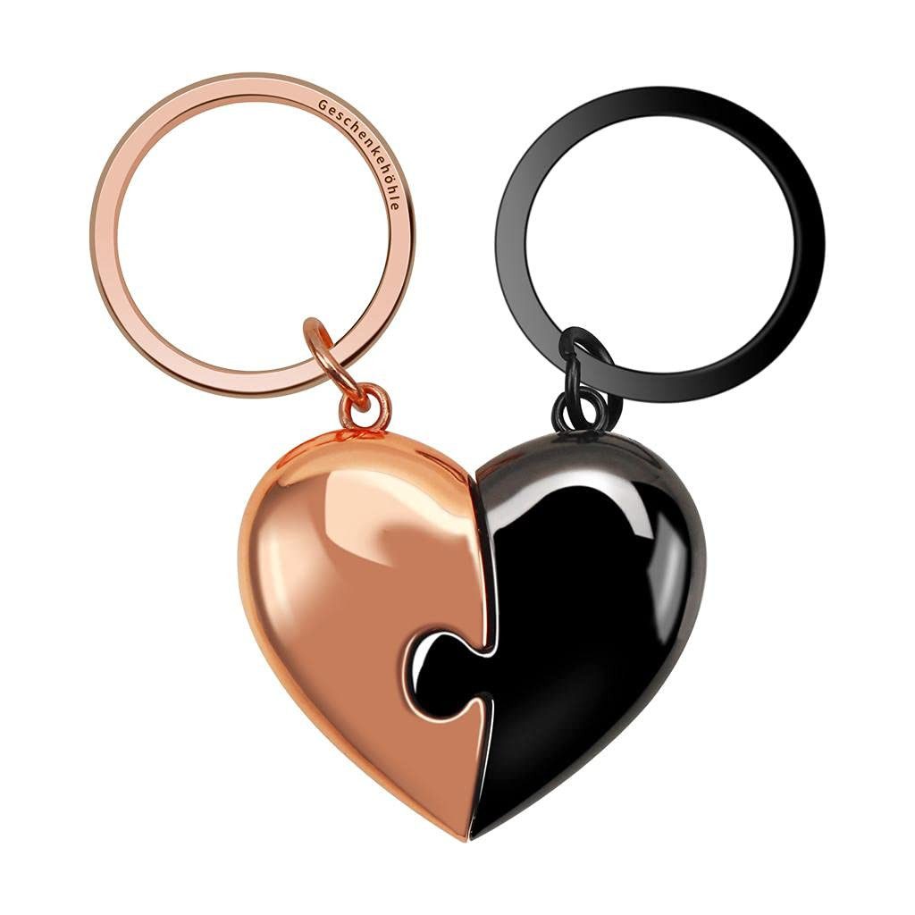 Geschenkehöhle Schlüsselanhänger Set Puzzle Herz Schlüsselanhänger für Paar günstig online kaufen