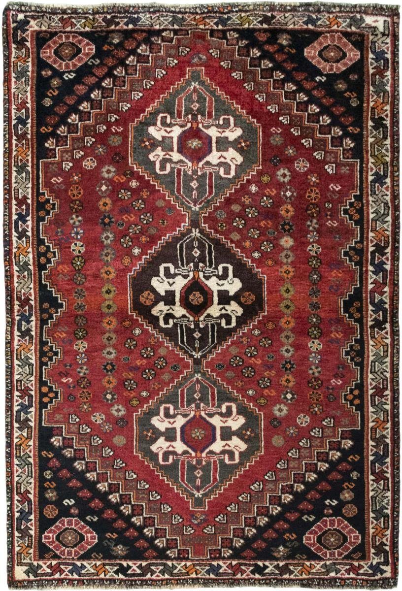 Orientteppich Shiraz 111x159 Handgeknüpfter Orientteppich / Perserteppich, Nain Trading, rechteckig, Höhe: 10 mm