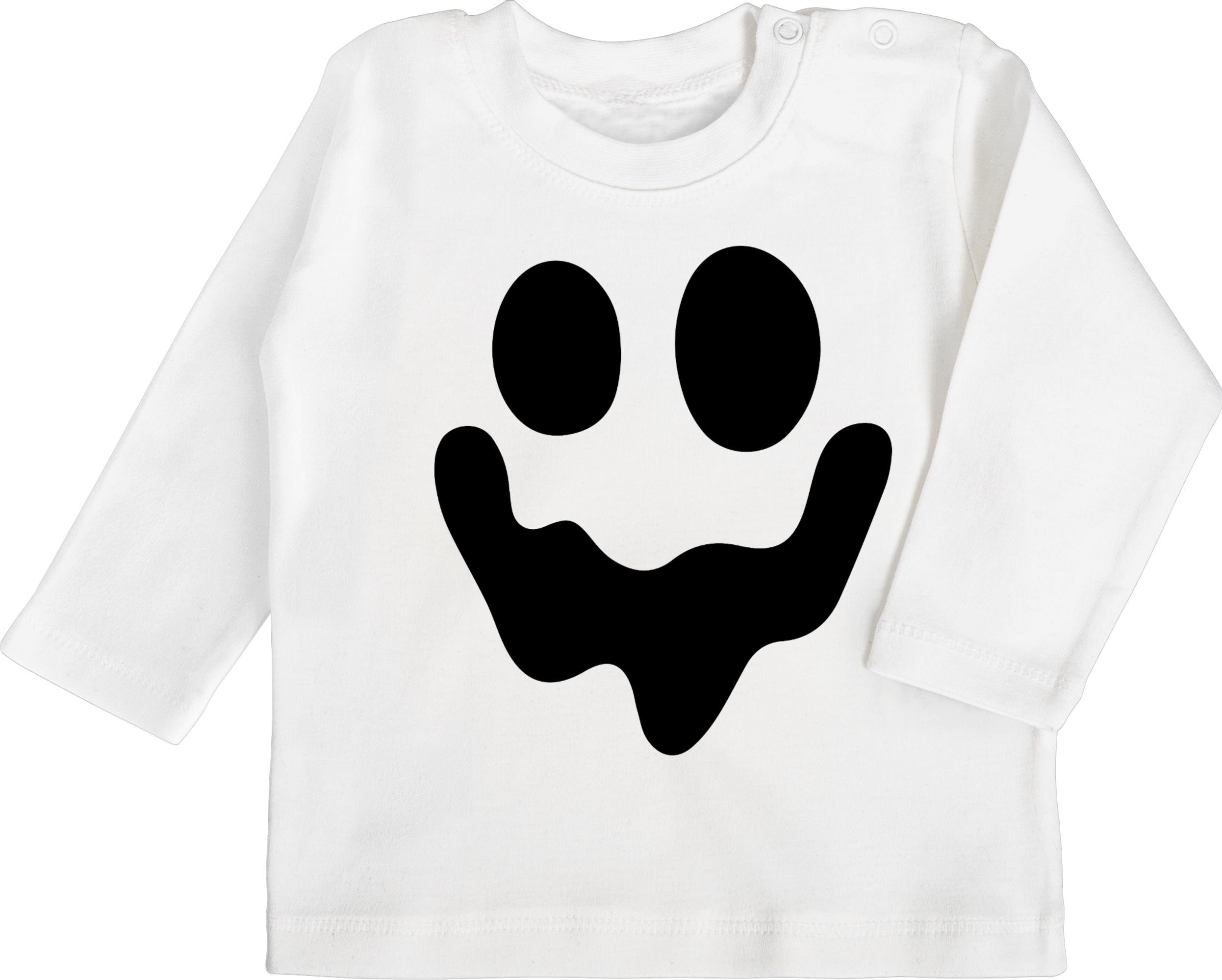 Gruselig Geist Shirtracer Halloween T-Shirt Gespenst Einfach 1 Baby Weiß Spuk Kostüme für
