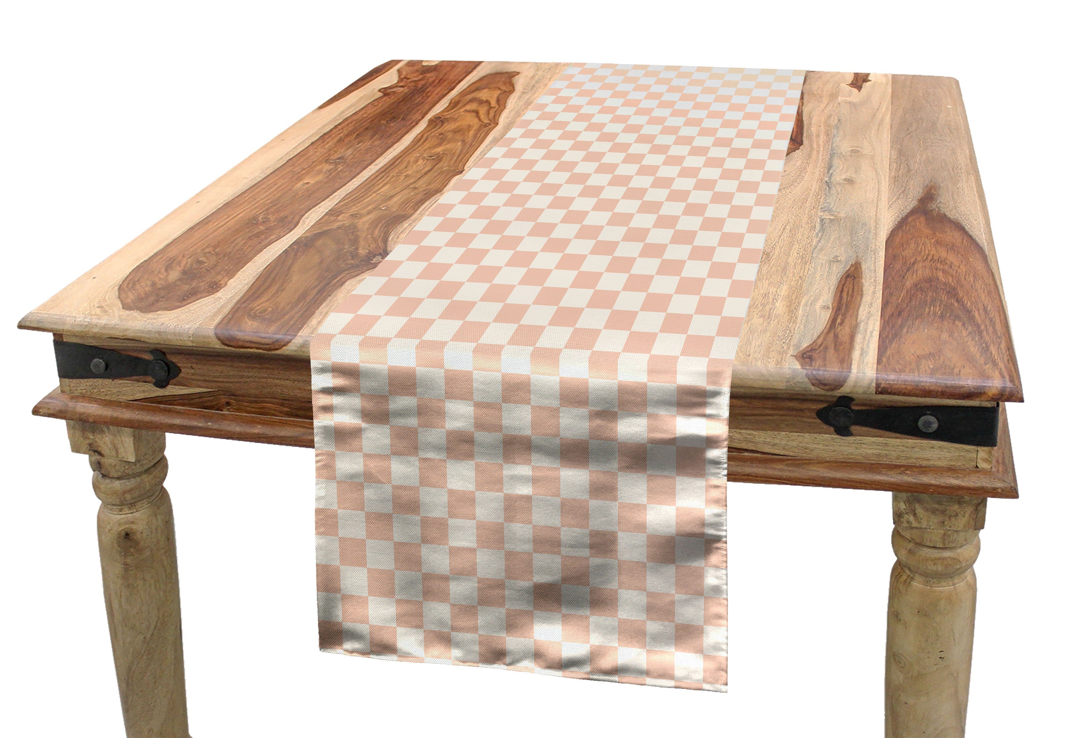 Abakuhaus Tischläufer Esszimmer Küche Moderne Rechteckiger Quadrate rosa Geometrisch Dekorativer Tischläufer