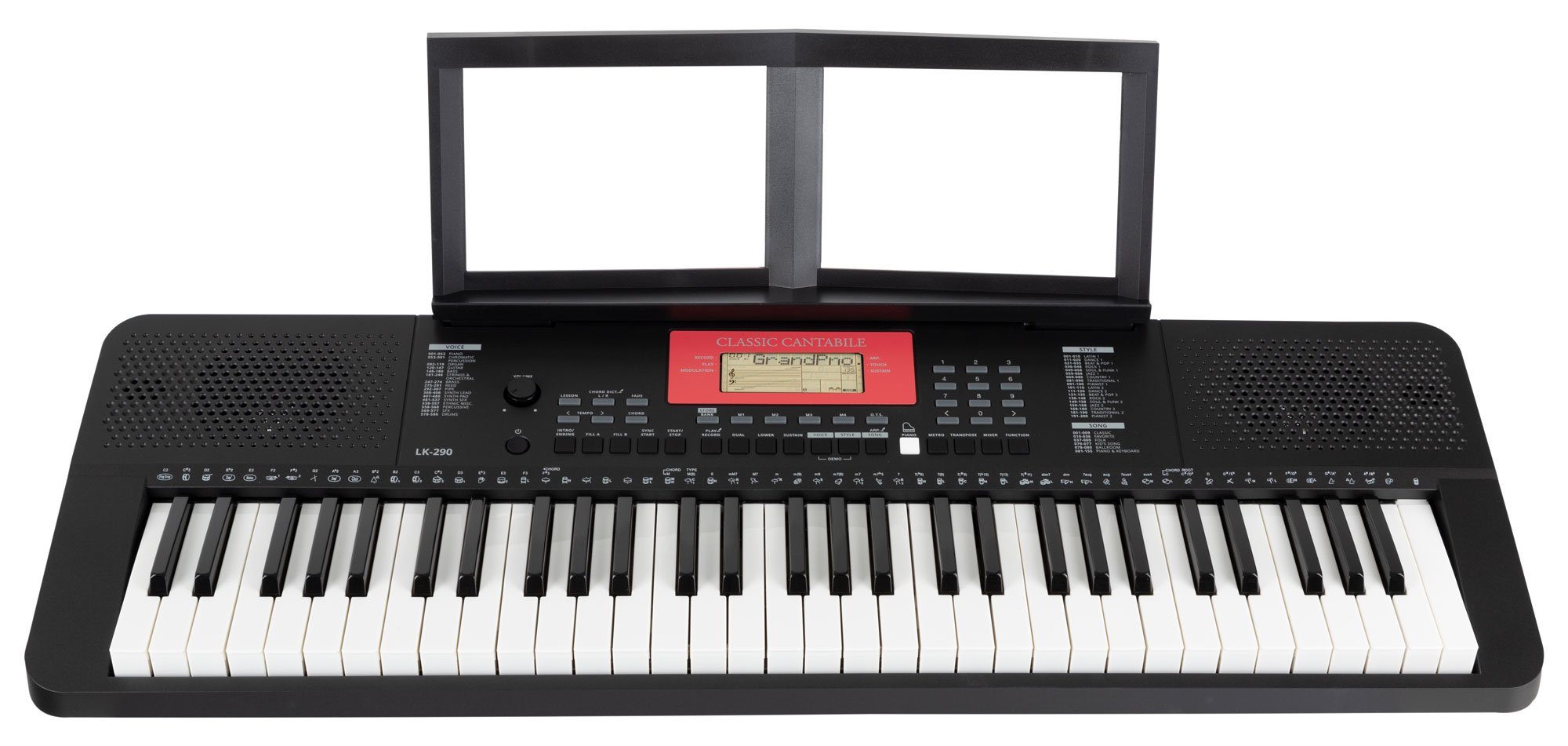 Home-Keyboard LK-290 61 Leuchttasten-Keyboard mit Anschlagdynamik