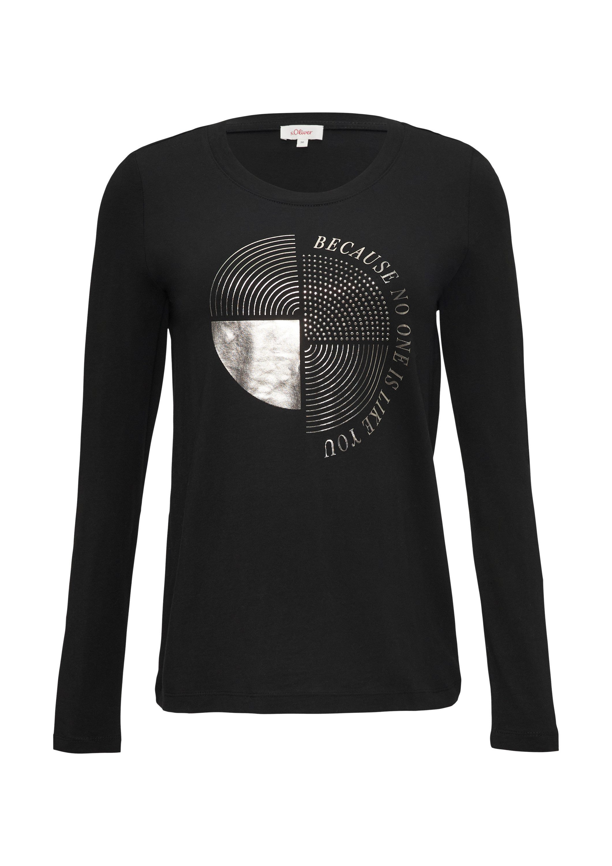 s.Oliver Langarmshirt T-Shirt (1-tlg) günstig online kaufen