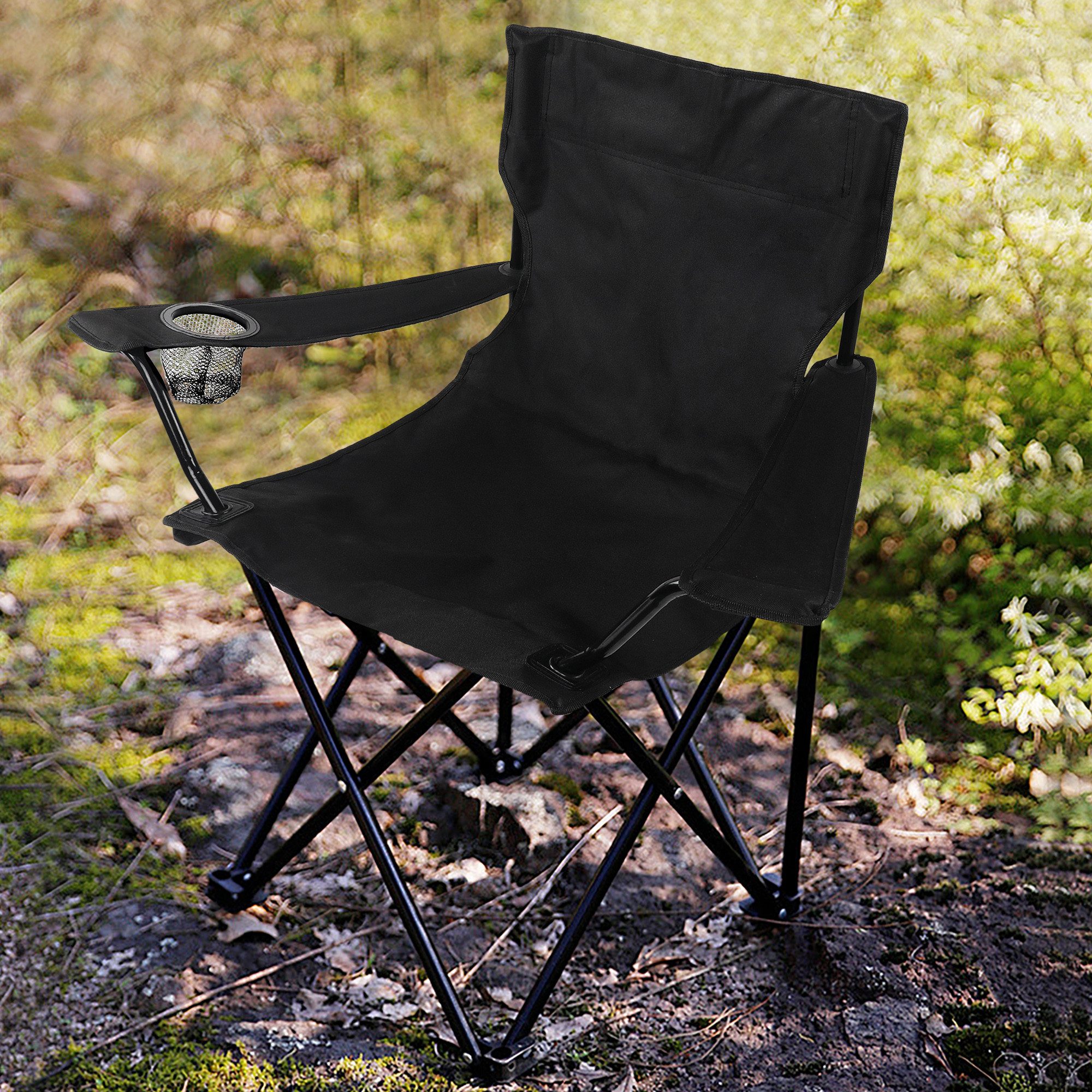 CALIYO Campingstuhl Faltstuhl mit Getränkehalter & günstig online kaufen