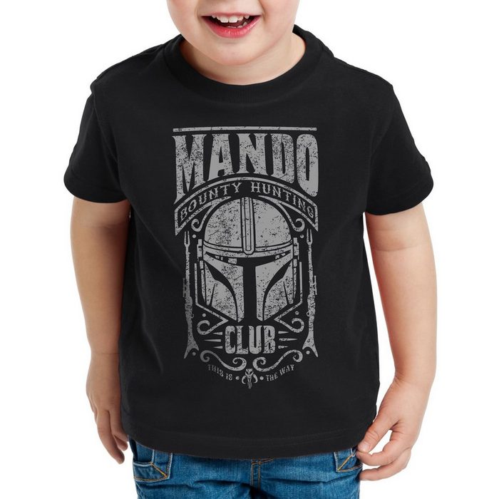 style3 Print-Shirt Kinder T-Shirt Mando T-Shirt für baby yoda bounty hunter