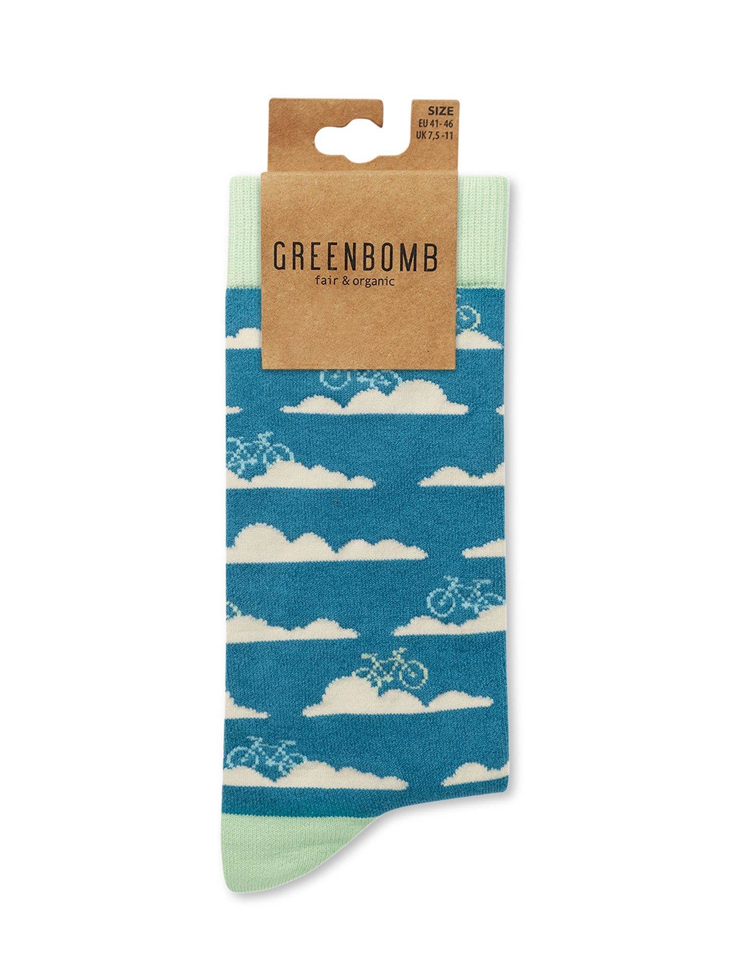 GreenBomb Socken Socks Clouds Bio-Baumwoll-Mix, Polyamid, Elasthan, kreative Designs