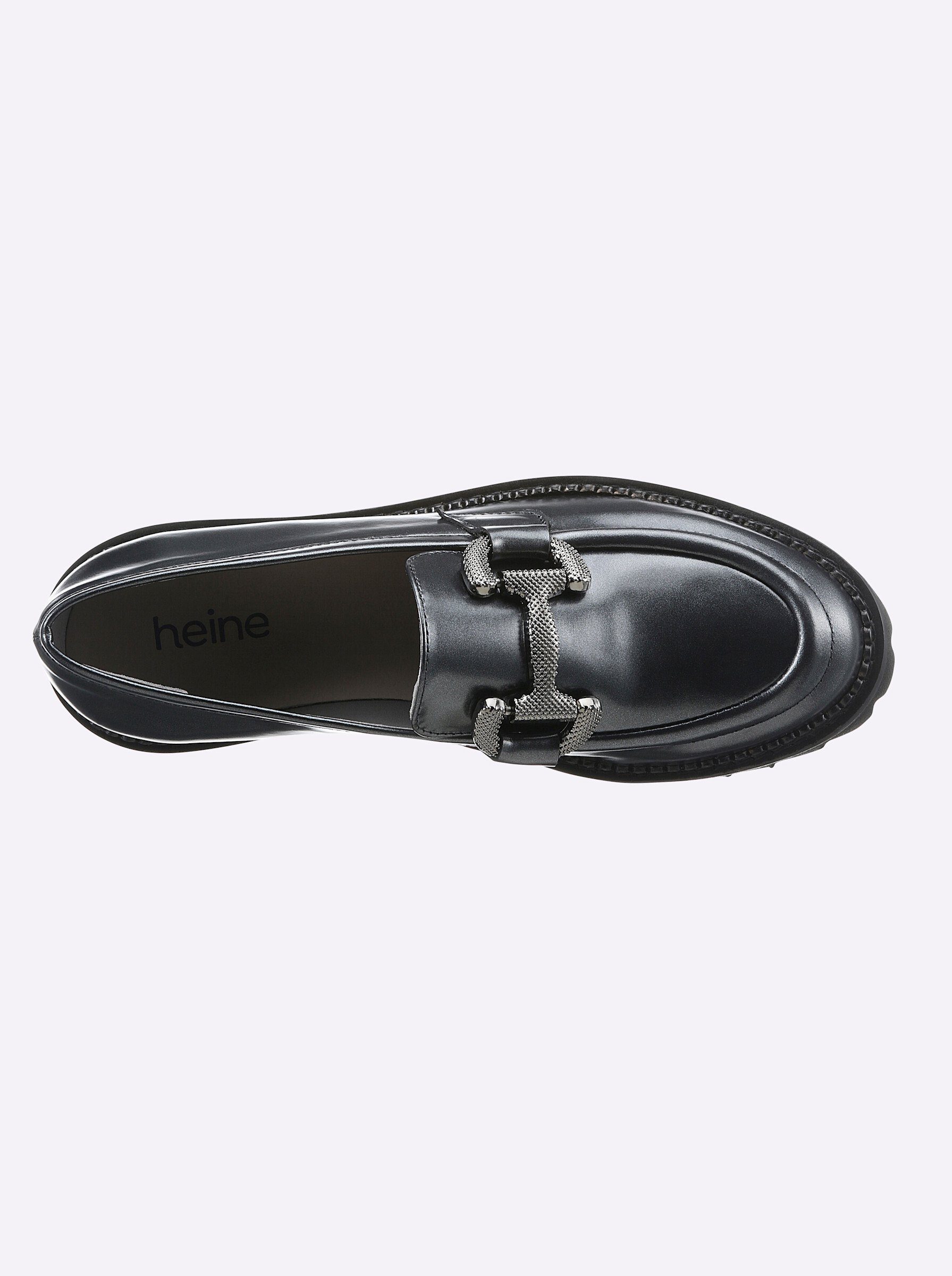 heine Slipper anthrazit-metallic