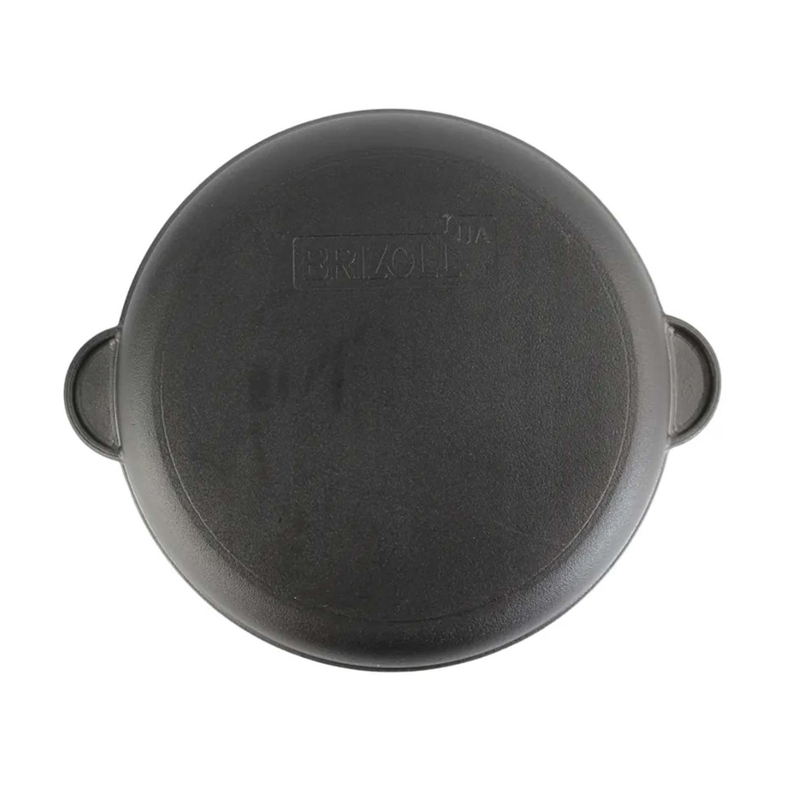 BRIZOLL Steakpfanne Ø28 cm Grillpfanne zwei Griffe Gusseisen, Gusseisen