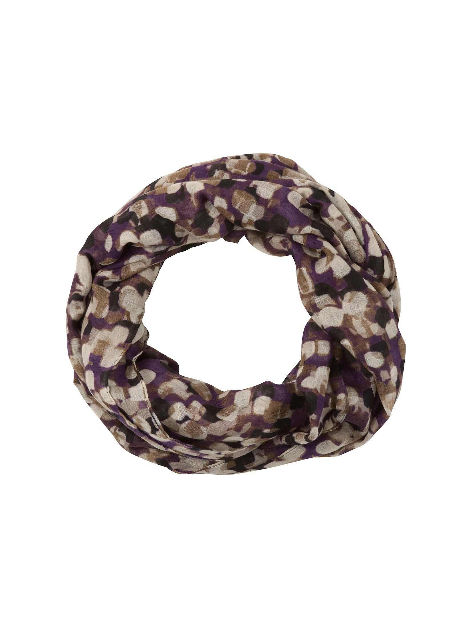 TOM TAILOR Loop Accessoire, Gemusterter Schlauchschal