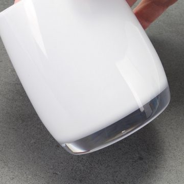 bremermann Zahnputzbecher Bad-Serie SAVONA Zahnbürstenbehälter aus Kunststoff, weiß