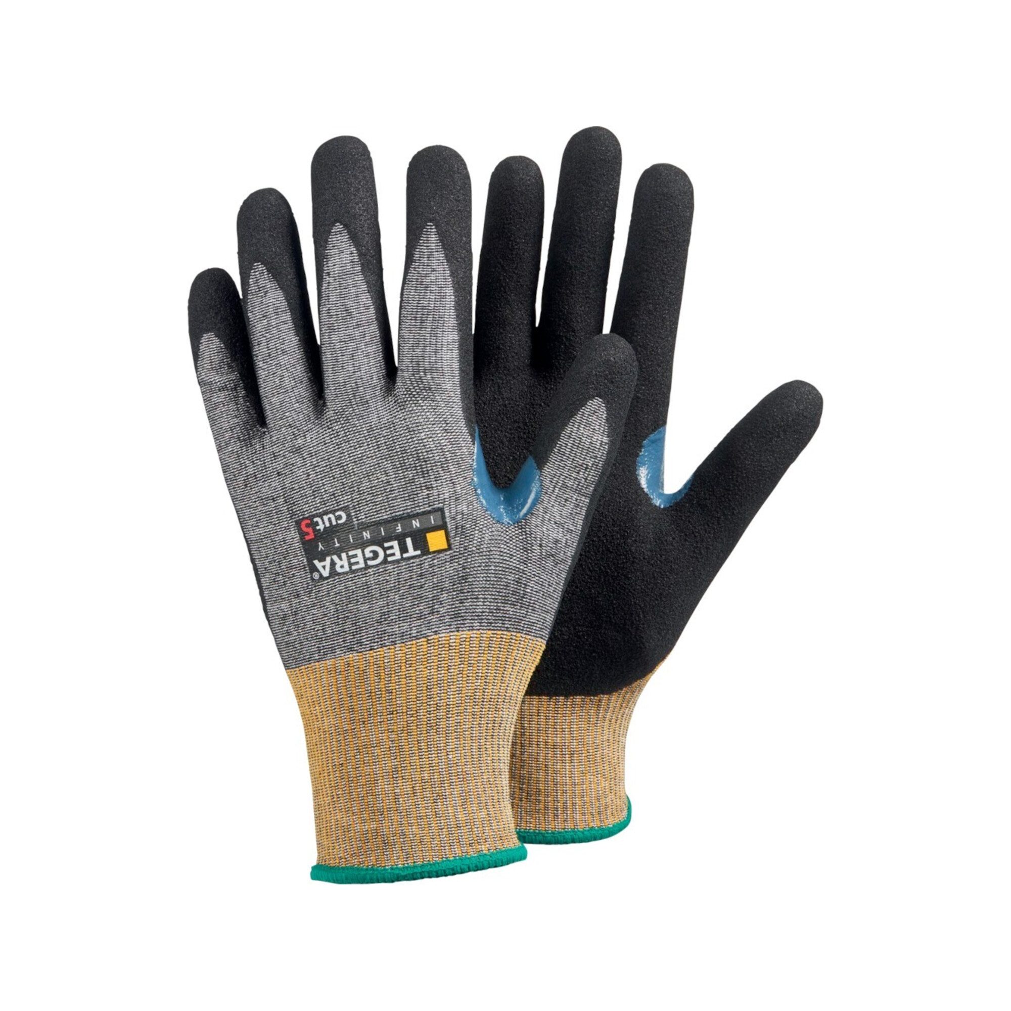 Ejendals Universal TEGERA Schnittschutzhandschuh Kat. II, grau/schwarz, 9 6 Stk