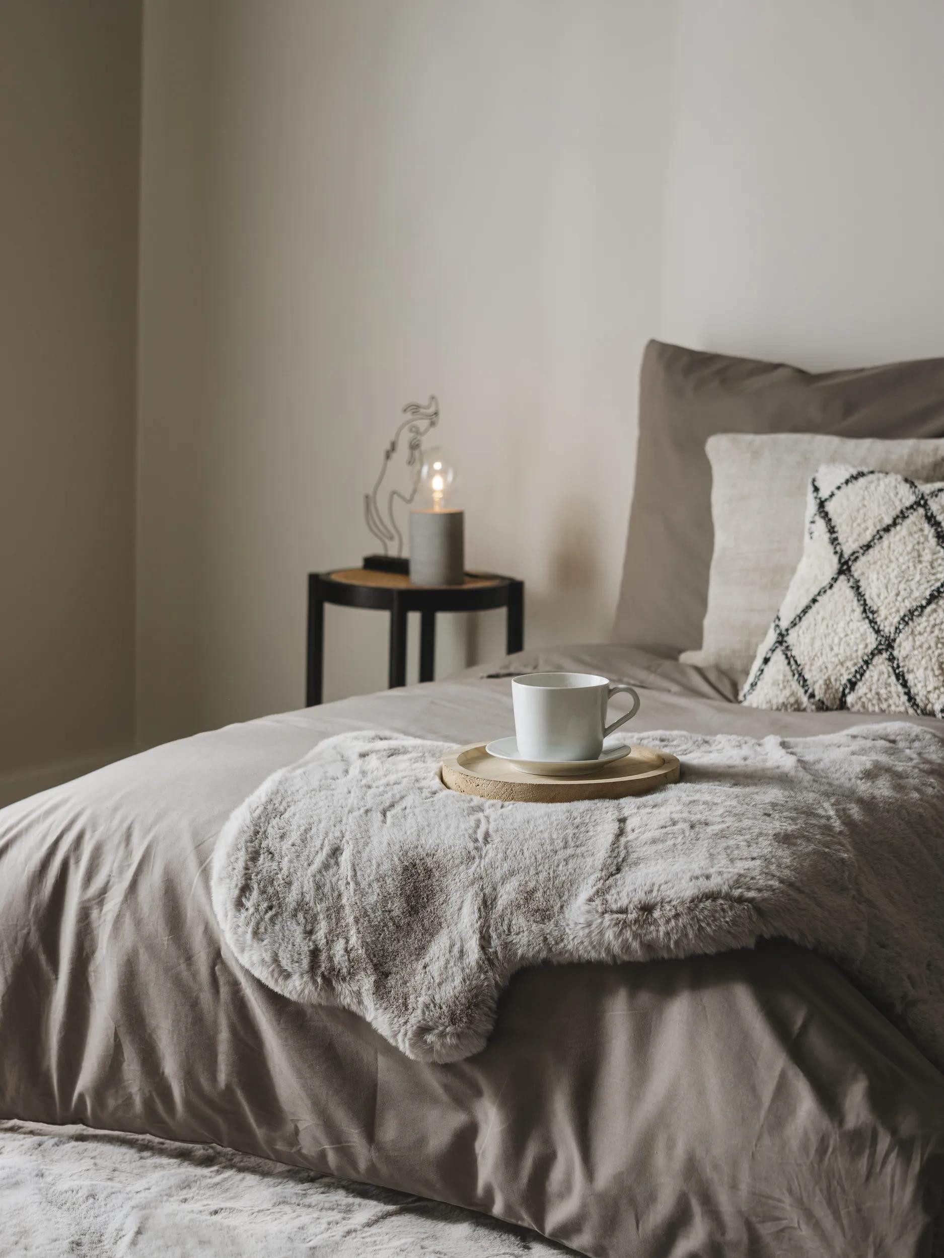 benuta Fellteppich Dave, Sonderform, Höhe: 21 mm, Teppich Wohnzimmer, Schlafzimmer, Esszimmer, Flur, Kunstfaser, Cozy