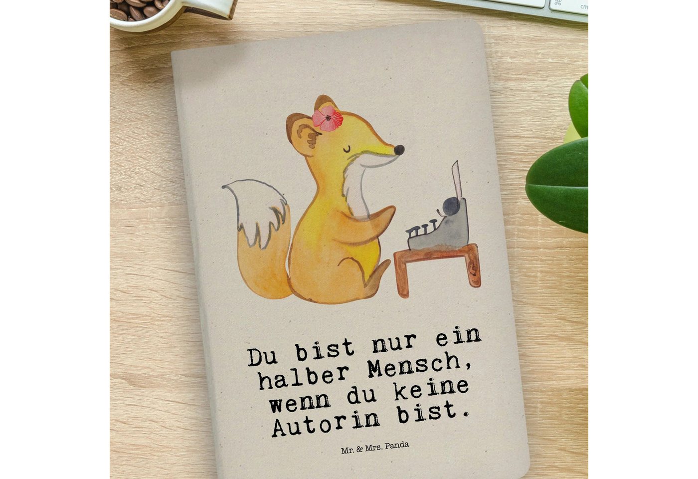 Thumbnail - Mr. & Mrs. Panda Notizbuch Autorin Herz - Transparent - Geschenk, Buchveröffentlichung, Notizbuc Mr. & Mrs. Panda, Langl...