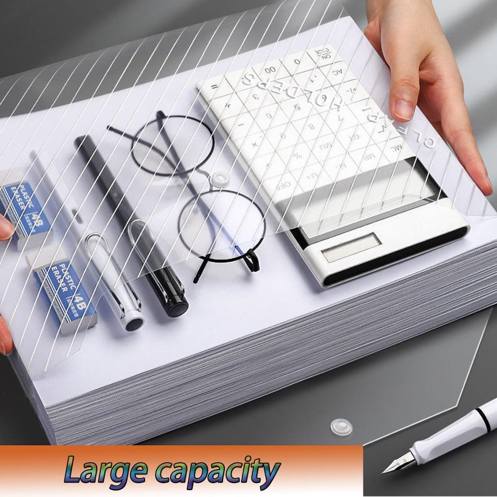 Blusmart Dokumententasche A4 Transparente Datei Tasche mit Schnappverschlus günstig online kaufen