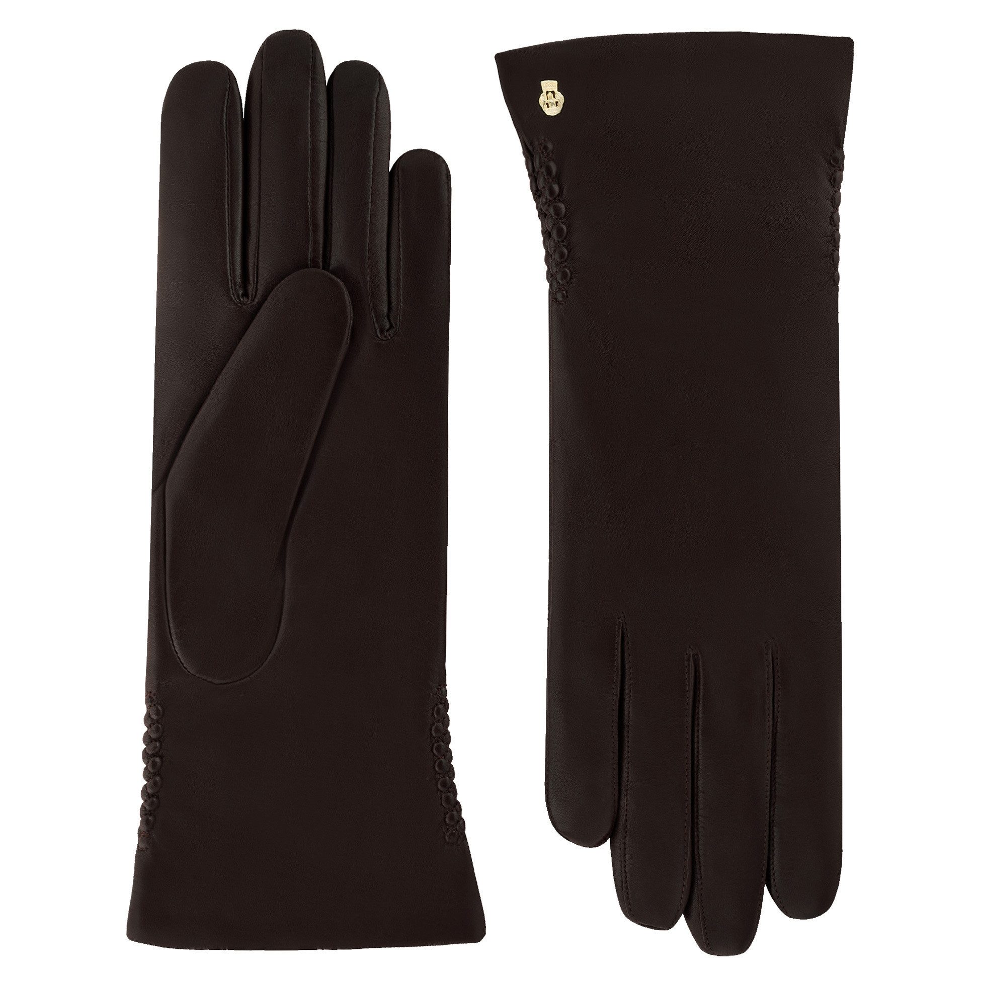 Roeckl Lederhandschuhe Regina Fingerhandschuhe mit Ziernaht günstig online kaufen