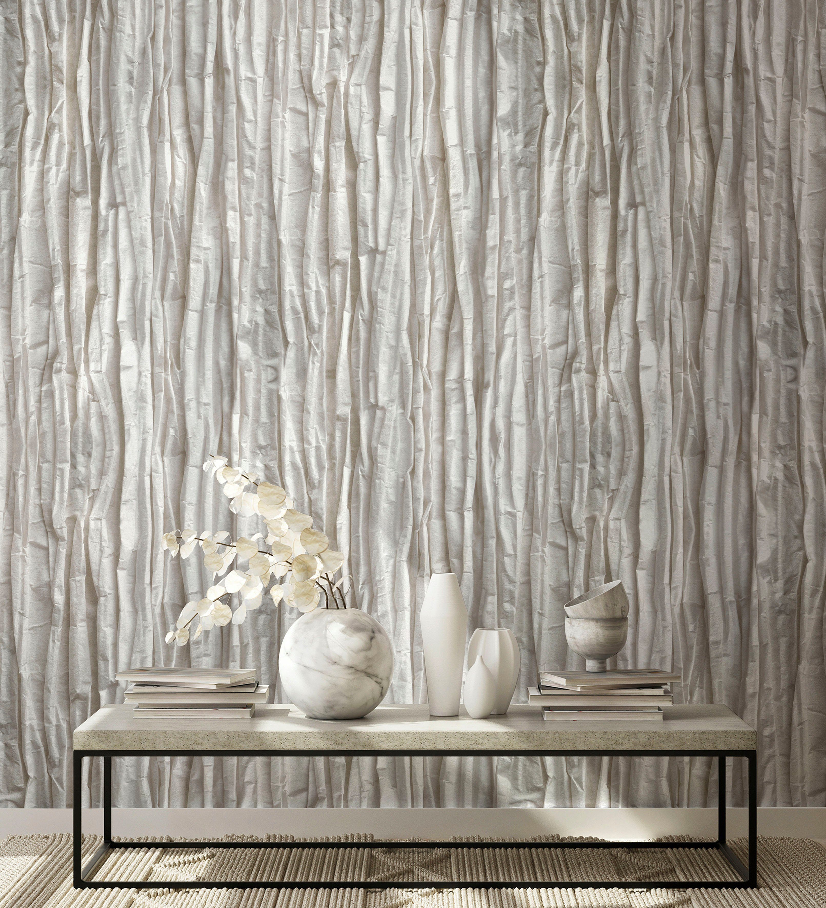 Marburg Fototapete Fee, glatt, matt, moderne Vliestapete für Wohnzimmer Schlafzimmer Küche grau-beige