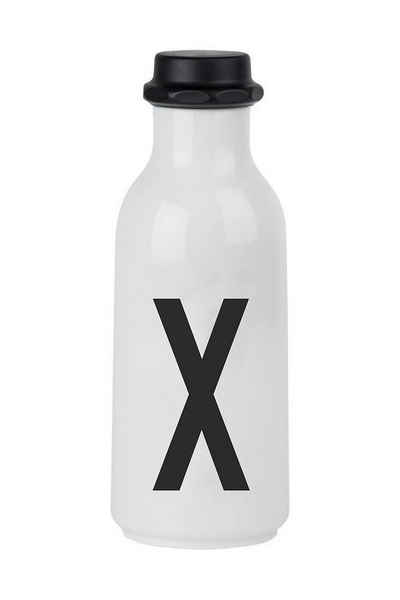 Design Letters Trinkflasche Design Letters Drinking Bottle X 20202500-X, aus Kunststoff, 0,5 Liter, Buchstabe X Motiv, mit Deckel