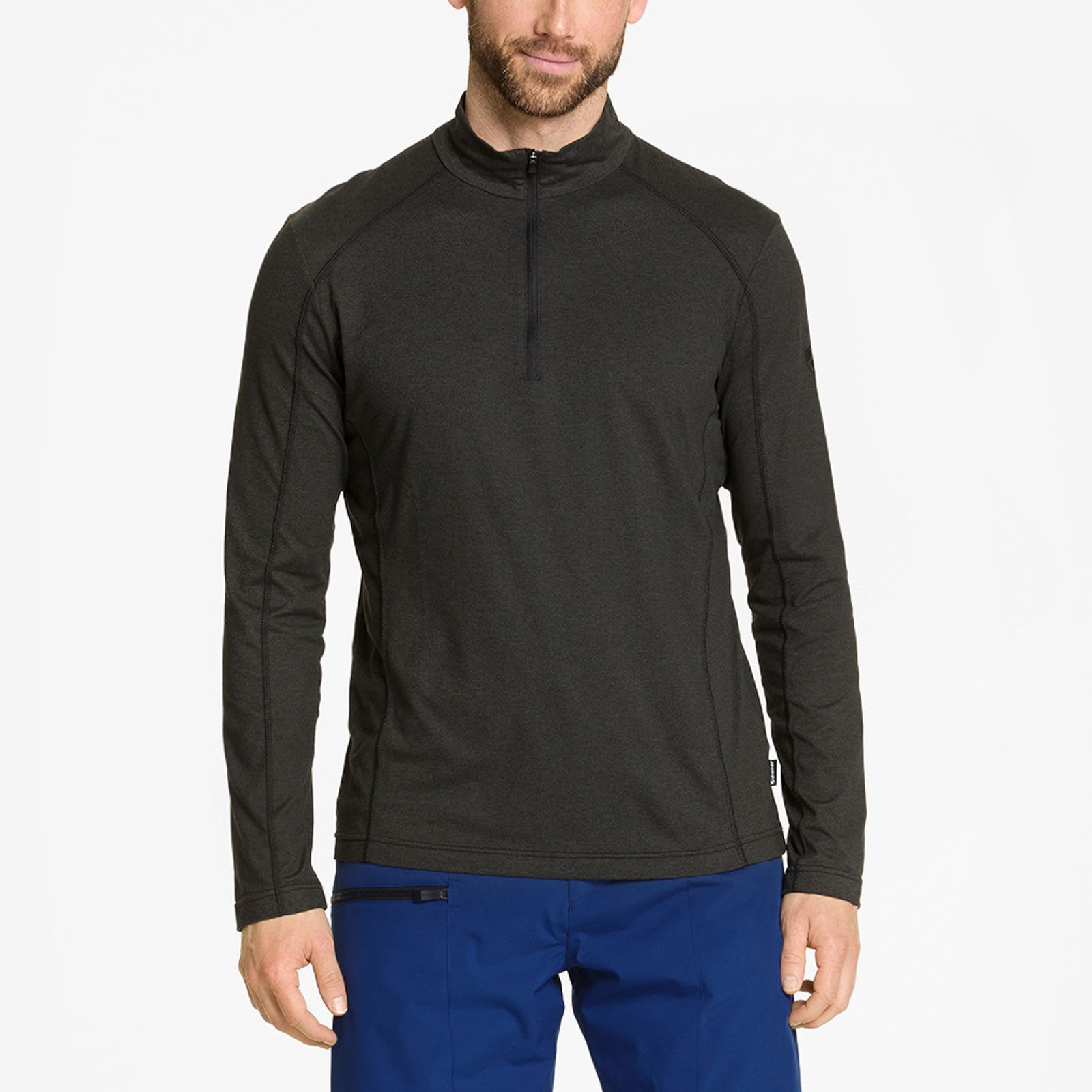 Ziener Stehkragenpullover Midlayer Jelano Man mit halbem Reißverschluss