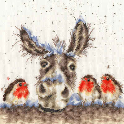 Bothy Threads Kreativset Bothy Threads Kreuzstich-Set "Weihnachten Esel", (embroidery kit by Marussia)