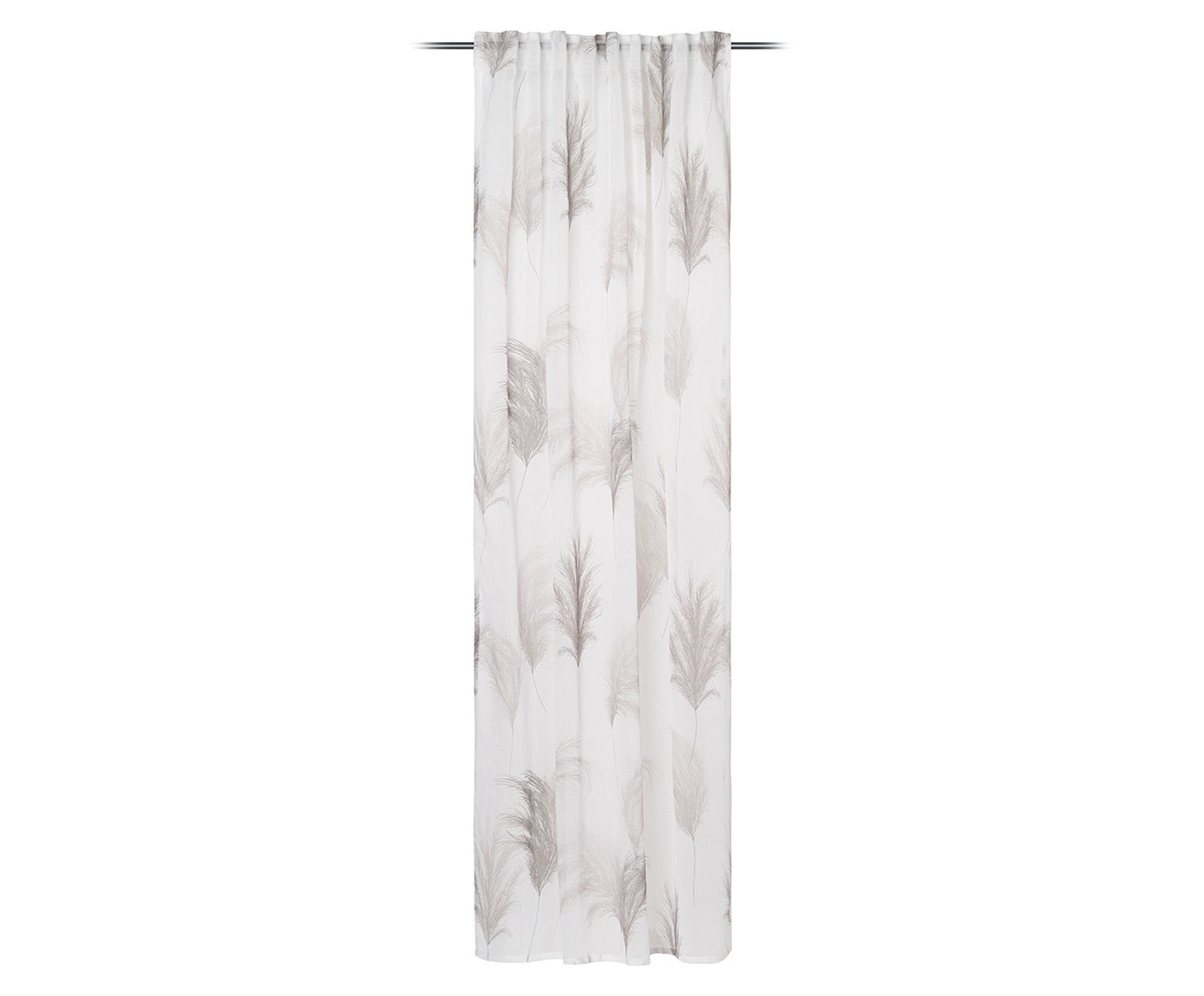 Gözze Vorhang Ambiente Trendlife Pampas Vorhang verdeckte Schlaufe STEIN 140X255CM