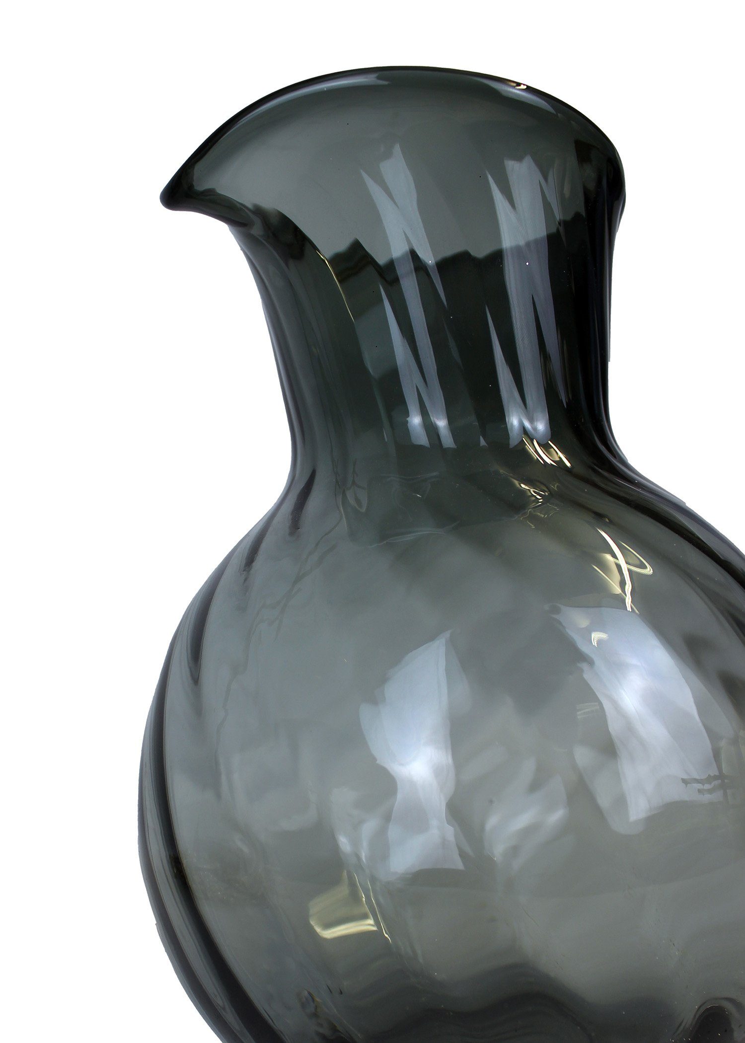 Stück, Krug Karaffe aus Wasserkrug grau (1 Glas 1x Collection 2 Glaskrug), Home Signature Wasserkrug Liter Dekanter,