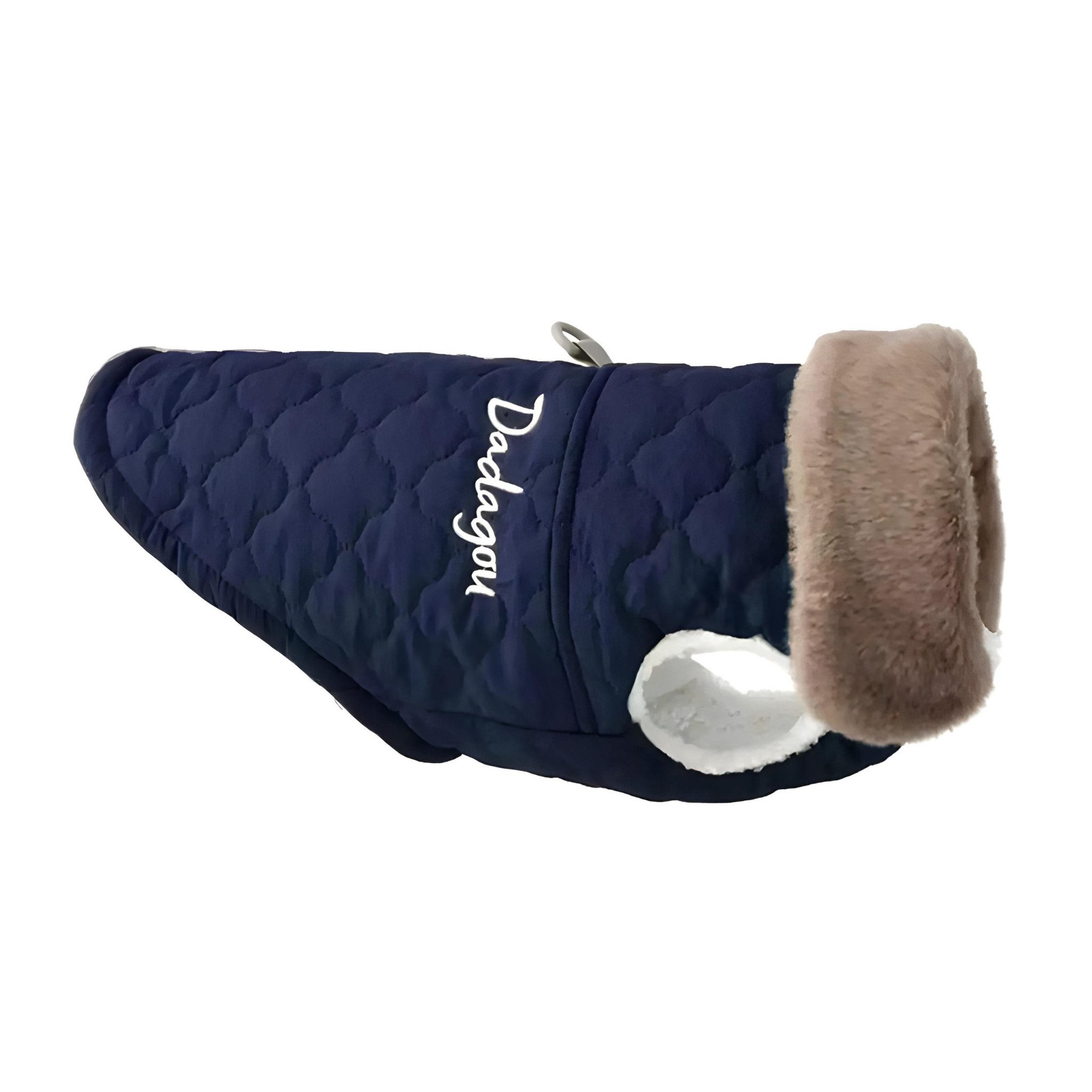 FLOCKI Pets™ Hundejacke Hundejacke mit Leinenhaken & Kuschelkragen, Für Hunde in verschiedenen Größen, Kuschelkragen & weiches Innenfutter