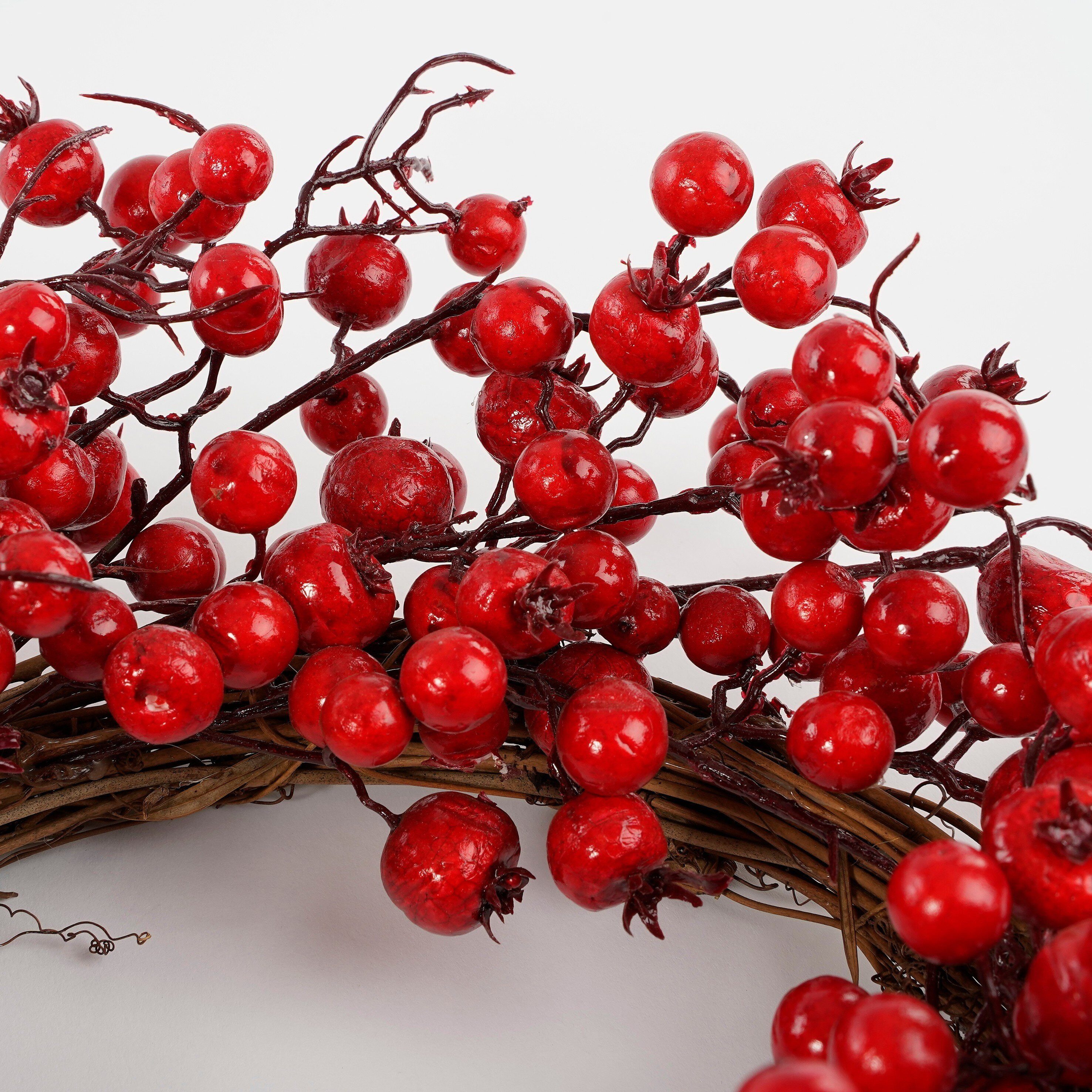 Mica Decorations Dekokranz Mica Decorations Kranz Beernen rot - h10xd40cm