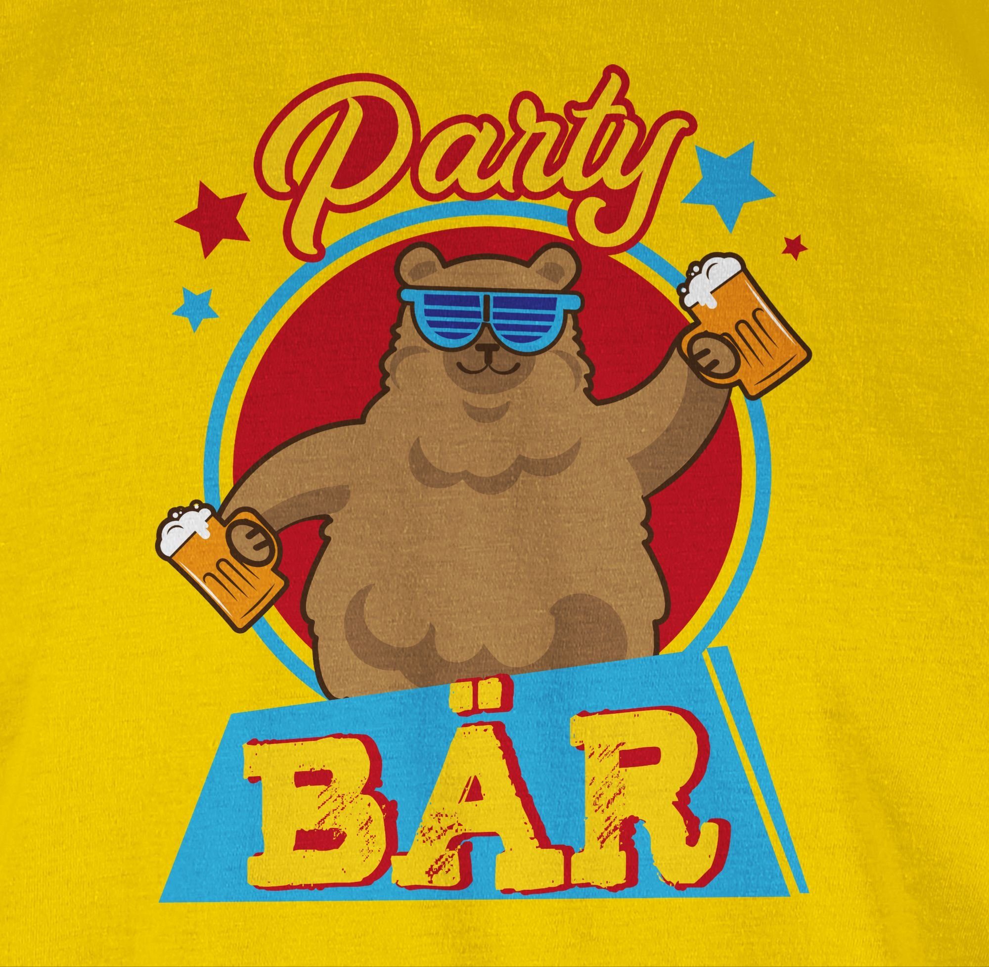 T-Shirt Alkohol Shirtracer Party 2 & Bär Party Gelb Herren