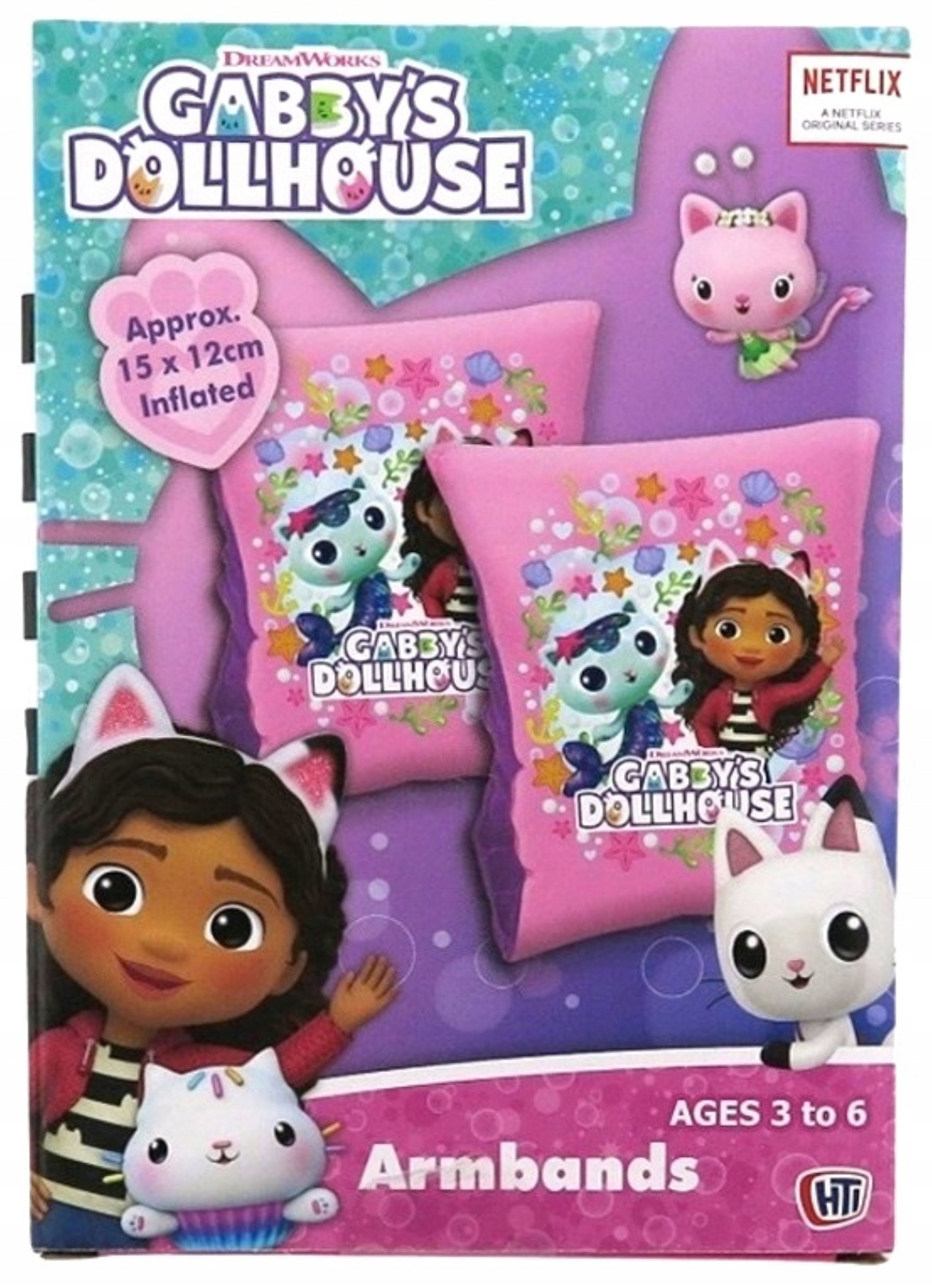 Schwimmflügel Gabby's Dollhouse Schwimmflügel 3–6 Jahre – bis 30 kg – 15x12 cm