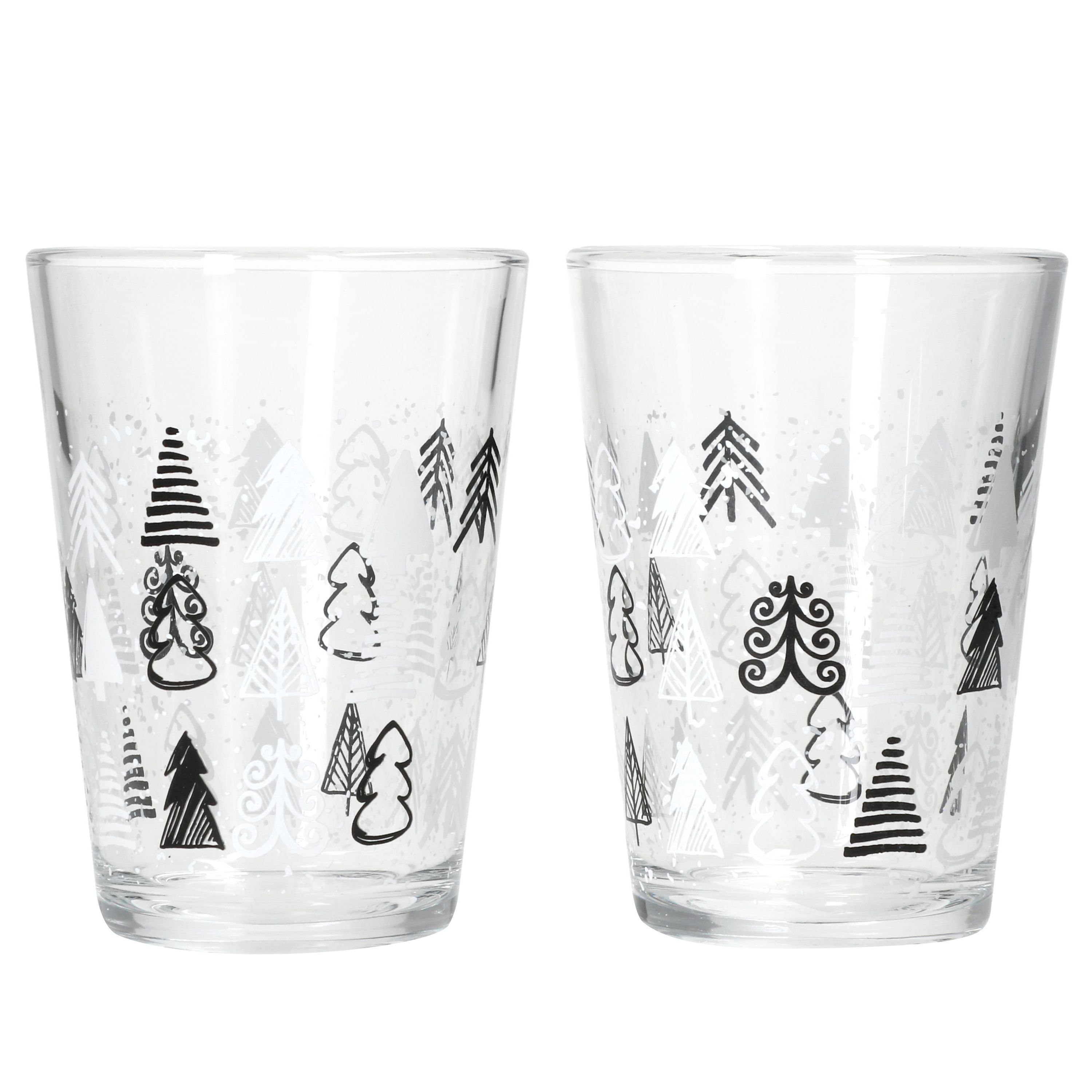 MamboCat Glas Ritzenhoff Tree Grey Winter 2x Glühwein-Gläser 240ml H11cm, Glas