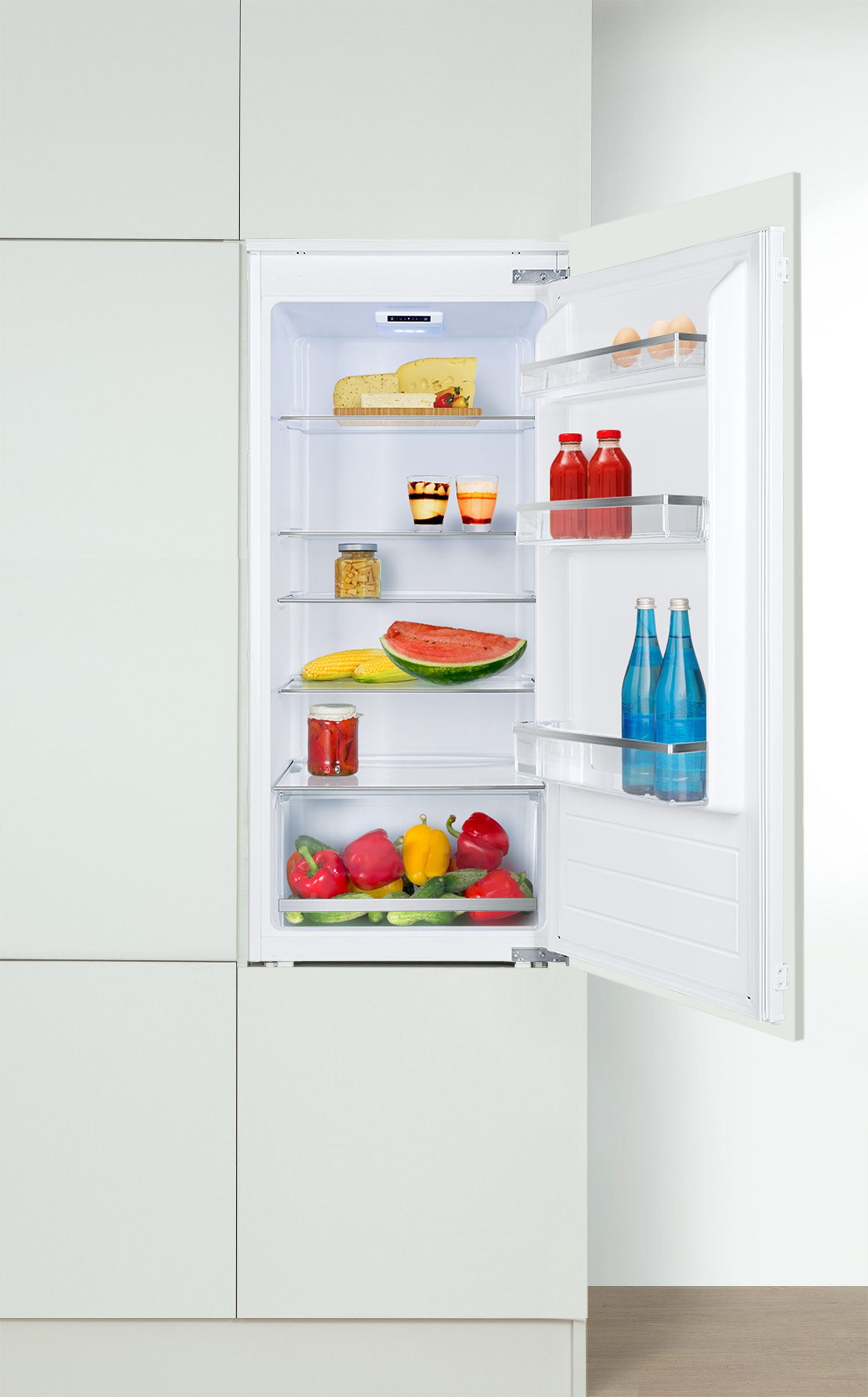 Amica Einbaukühlschrank EVKSS 352 221, 122,1 cm hoch, 54 cm breit, Ruhig, übersichtlich, praktisch – dein Kühlschrank für jeden Tag