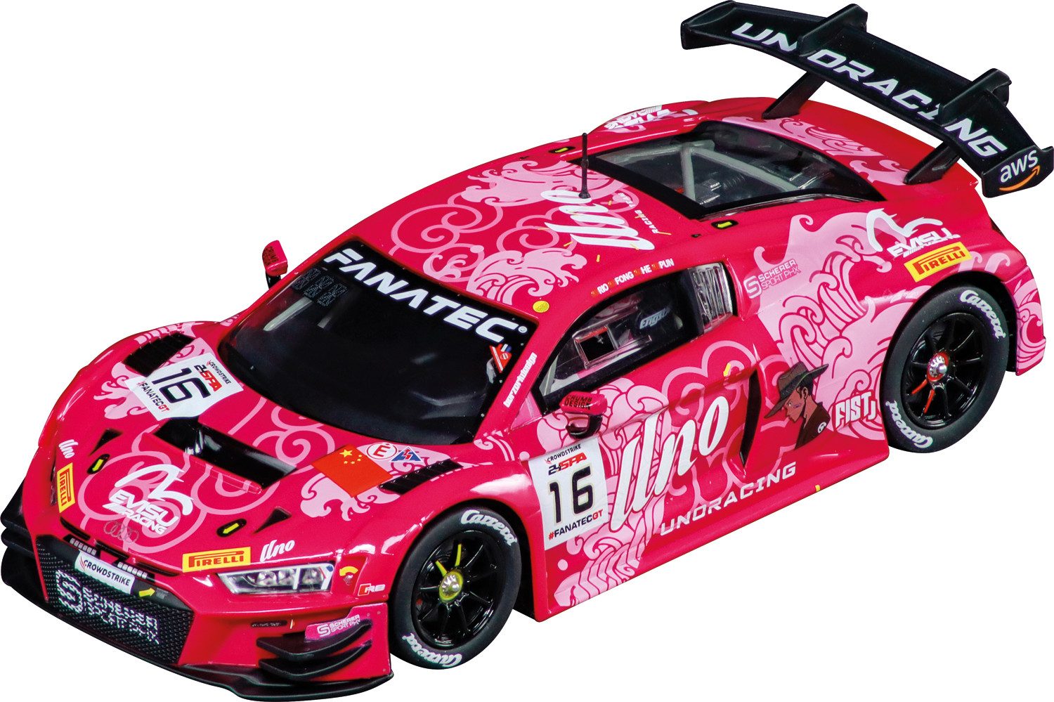 Carrera® Rennbahn-Auto Digital 132 Audi R8 LMS GT3 evo II "Uno Racing Team, No.16"
