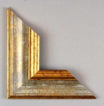 BIRAPA Einzelrahmen Bilderrahmen Vienna, (1 Stück), 20x20 cm, Türkis Gold, Holz