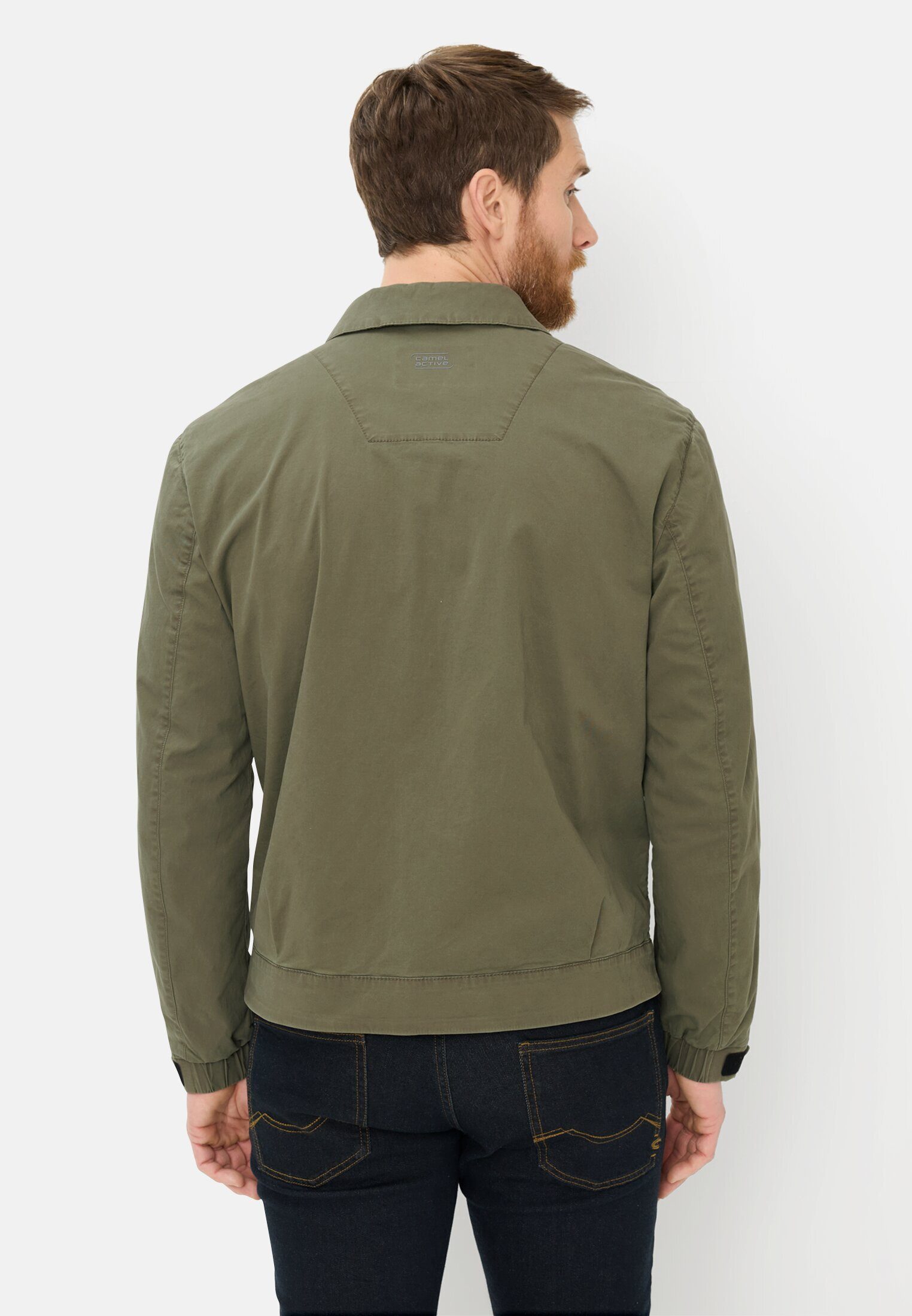 camel active Blouson mit Innentaschen Langarm Markenlogo