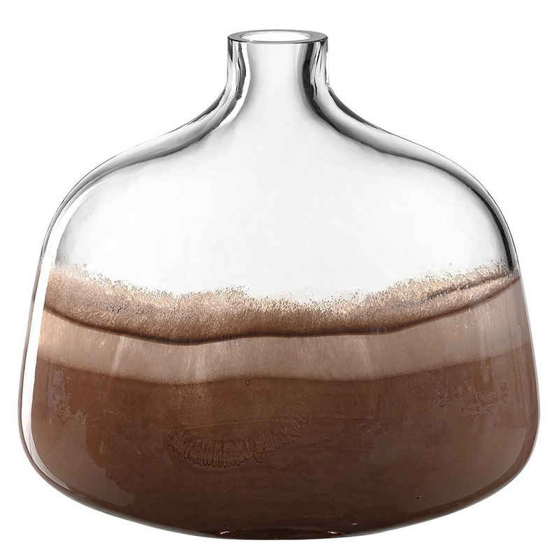 LEONARDO Dekovase CASOLARE, Vase, Braun, Transparent, Glas, H 24 cm (1 St)