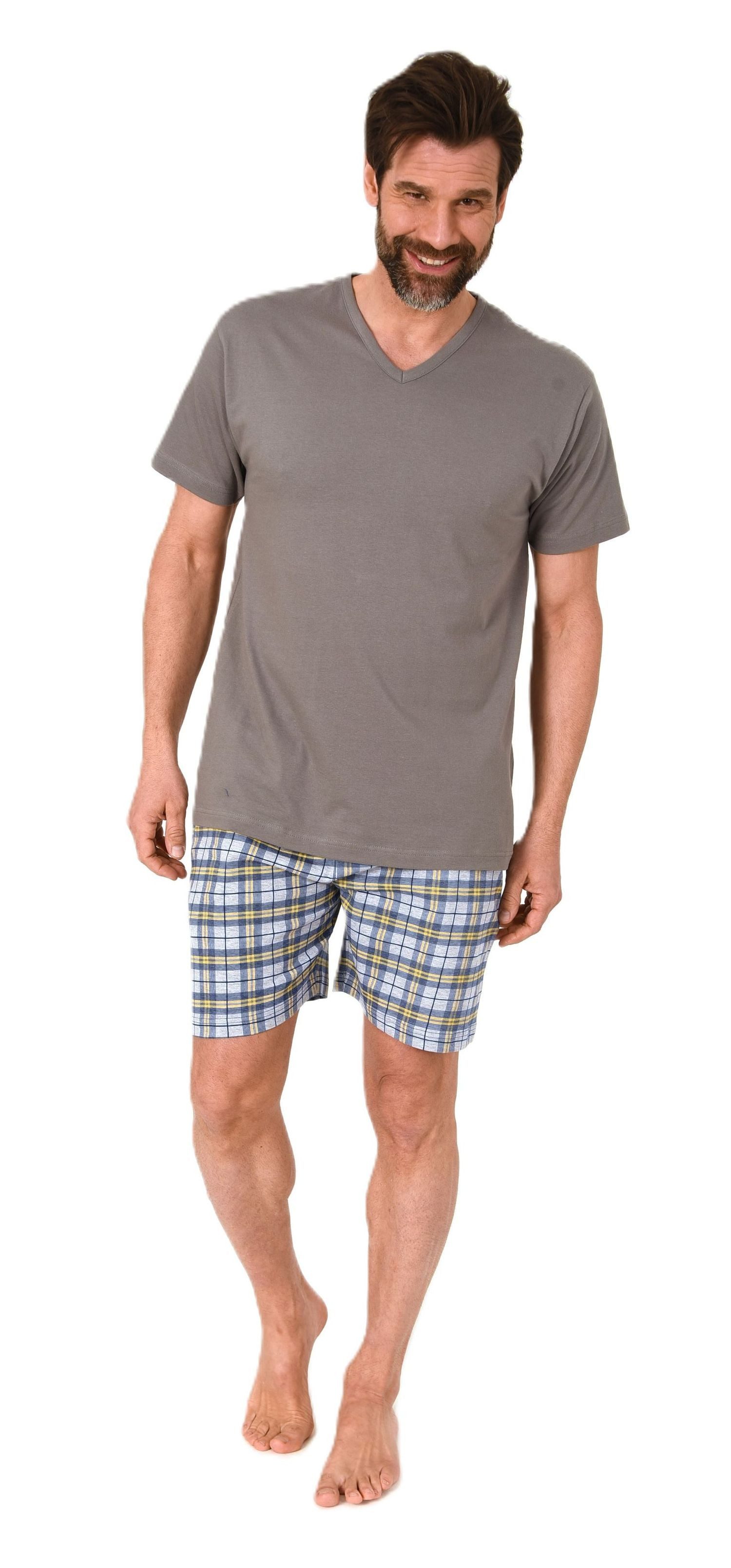 Normann Pyjama Normann Herren kurzarm Schlafanzug günstig online kaufen