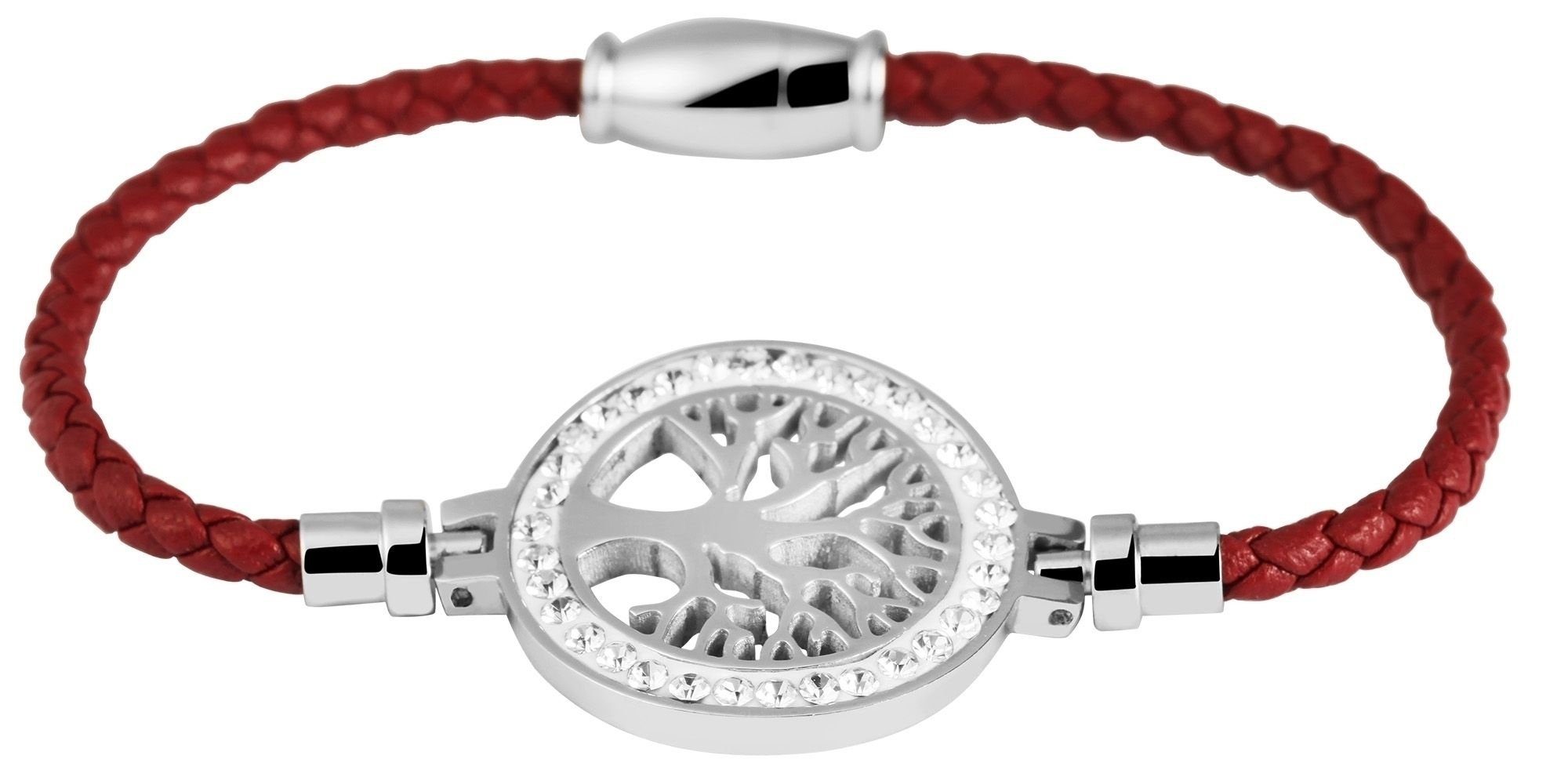 AKZENT Lederarmband Leah (einzeln) Rot