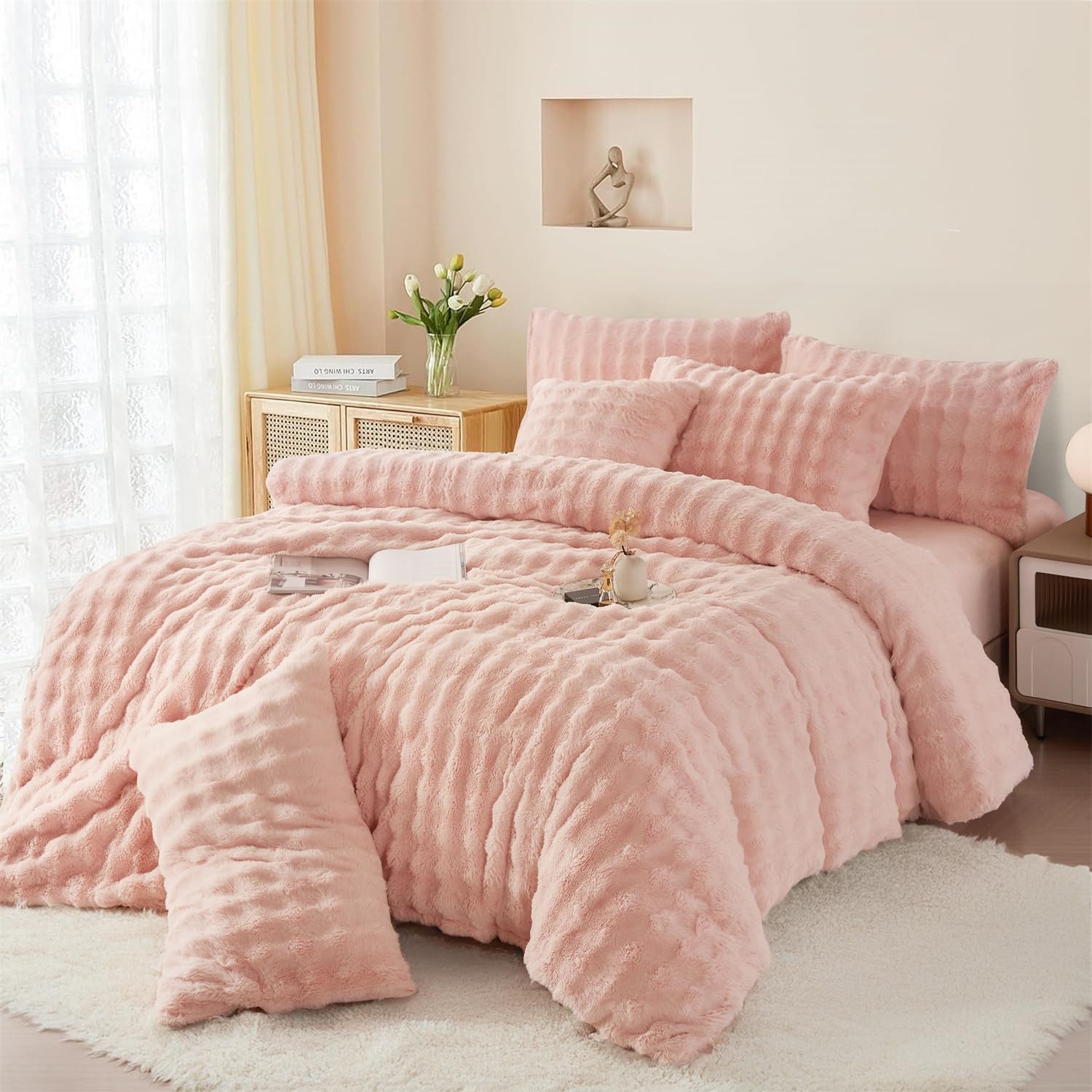 wohnTRAUM24 Bettwäsche Winter Plüsch Bettwäsche,135x200cm,200x200cm,Flausch günstig online kaufen