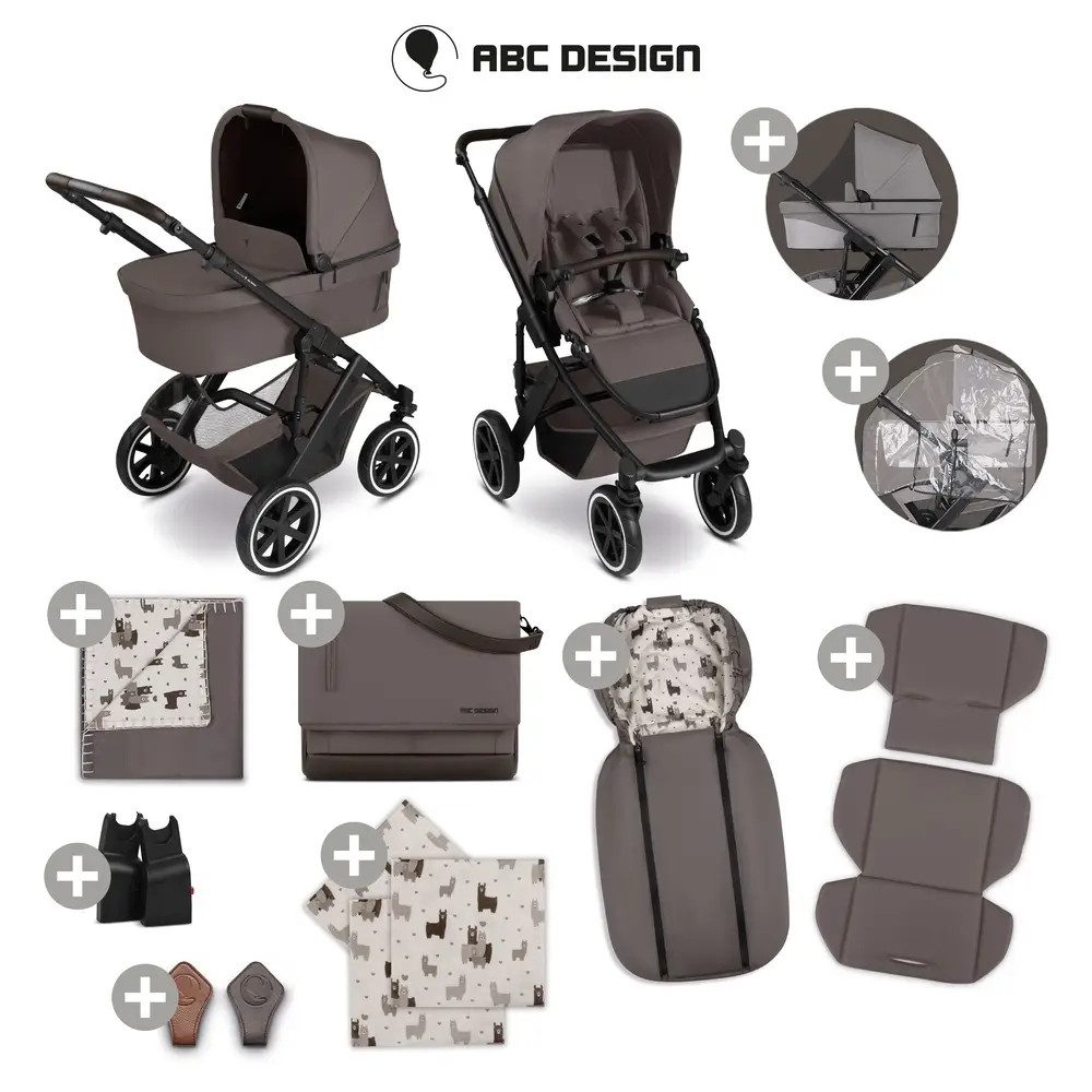 ABC Design Kinder-Buggy Salsa 5 Air - 2in1 Starter Set - Marron