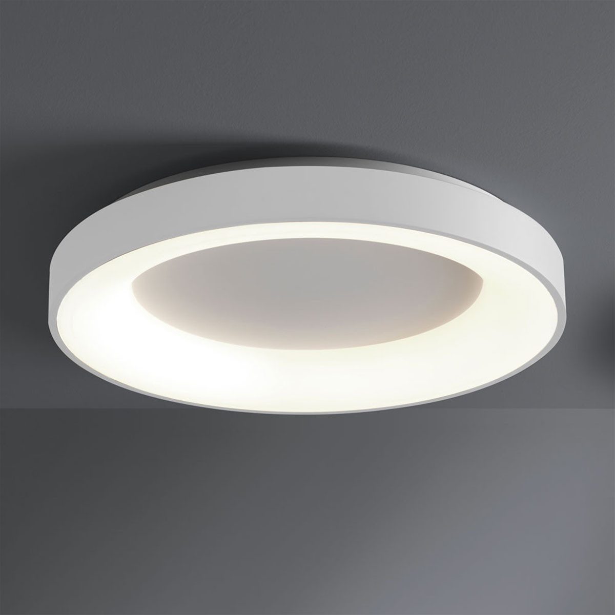 Vivida International Deckenleuchten Vivida Inner-R Deckenleuchte, Weiß, Ø: 80 cm, LED fest integriert, Warmweiß, Deckenlampe