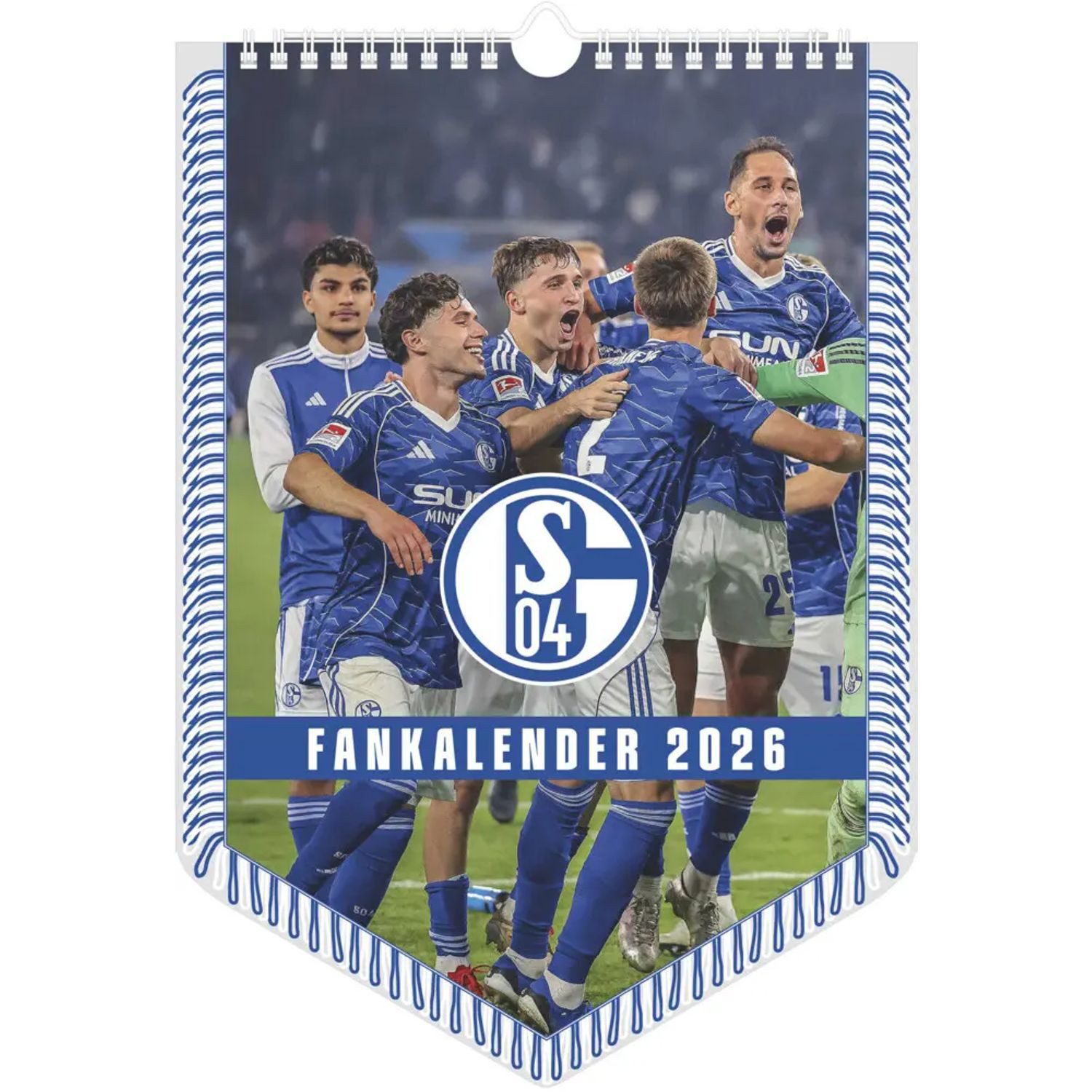 NEUMANN Wandkalender N Neumann - FC Schalke 04 2026 - Bannerkalender A3 (30x42 cm) mit...